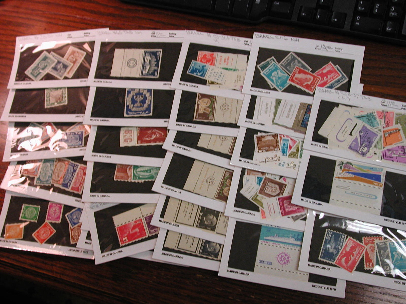 Israel Dealers Lot of 29 All Complete Sets Mostly with Tabs NH