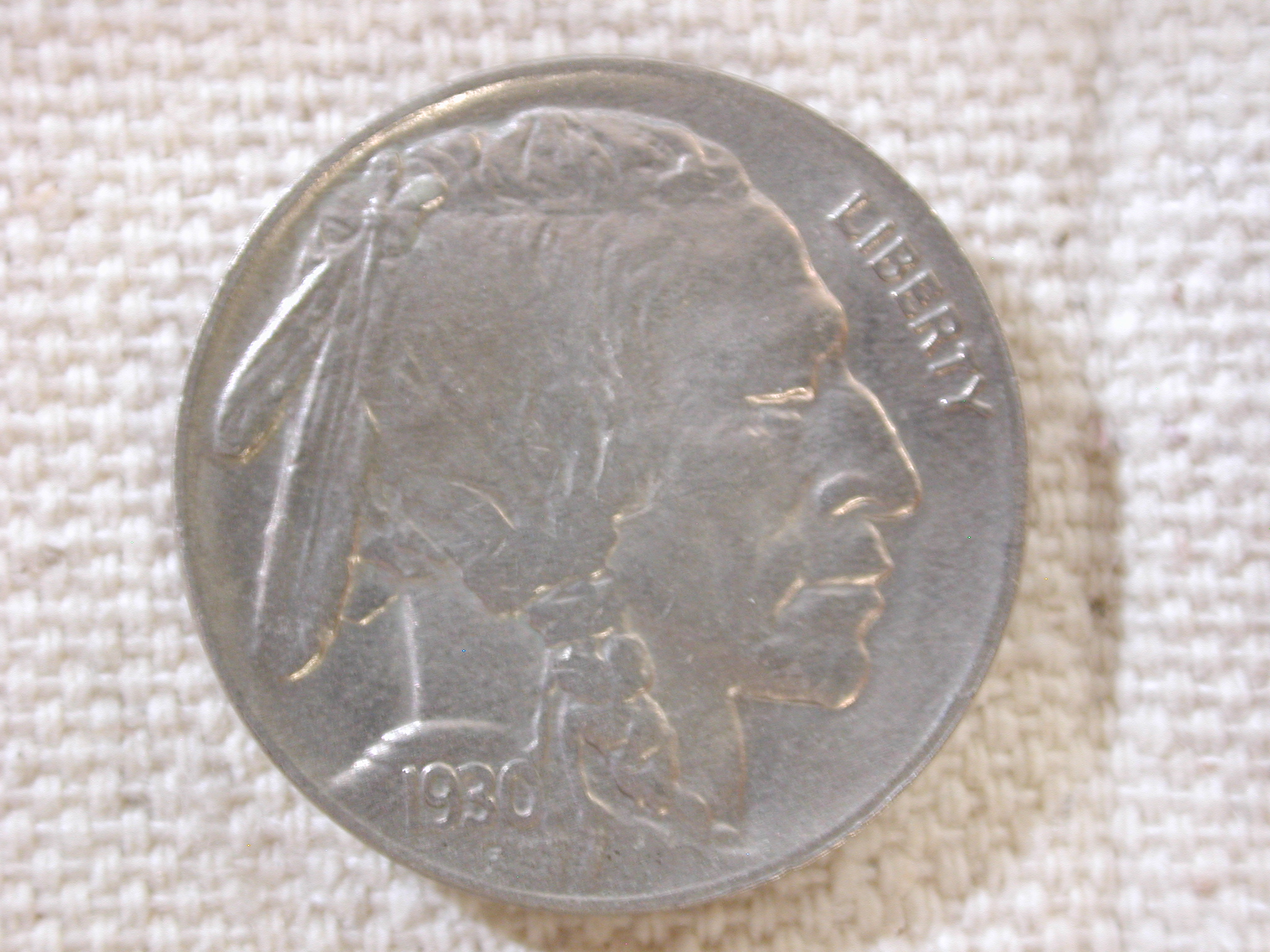 1930 U.S Five Cent Buffalo Nickel Uncirculated