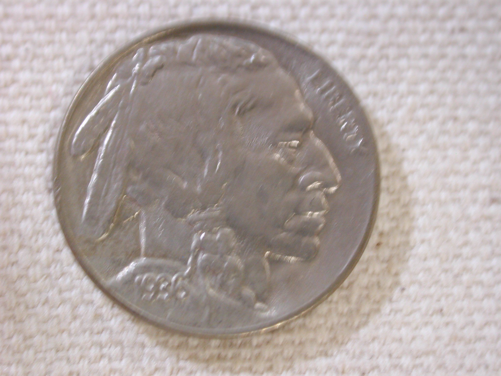 1936 U.S Five Cent Buffalo Nickel About Uncirculated