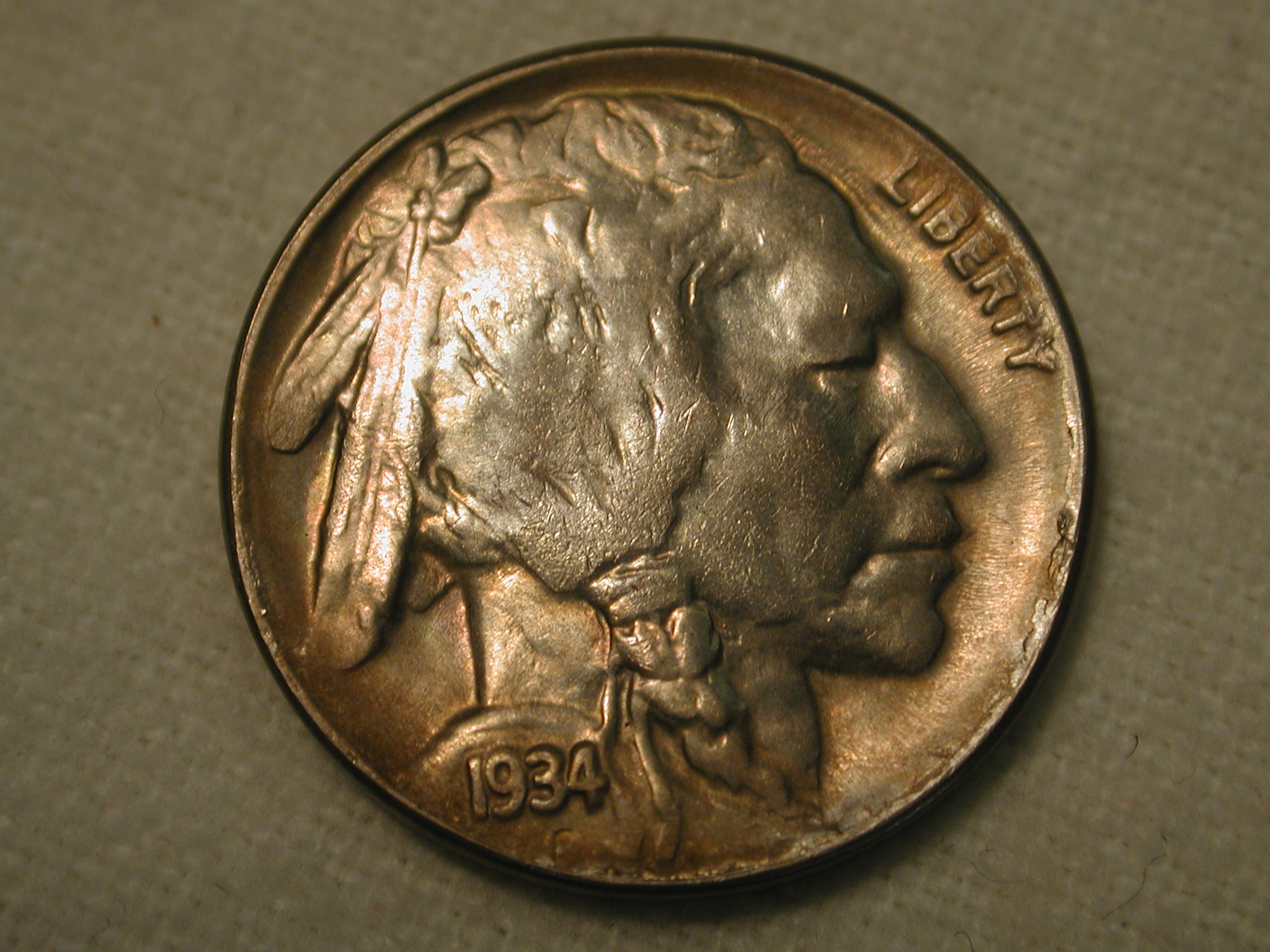 1934-D U.S. Five Cent Buffalo Nickel