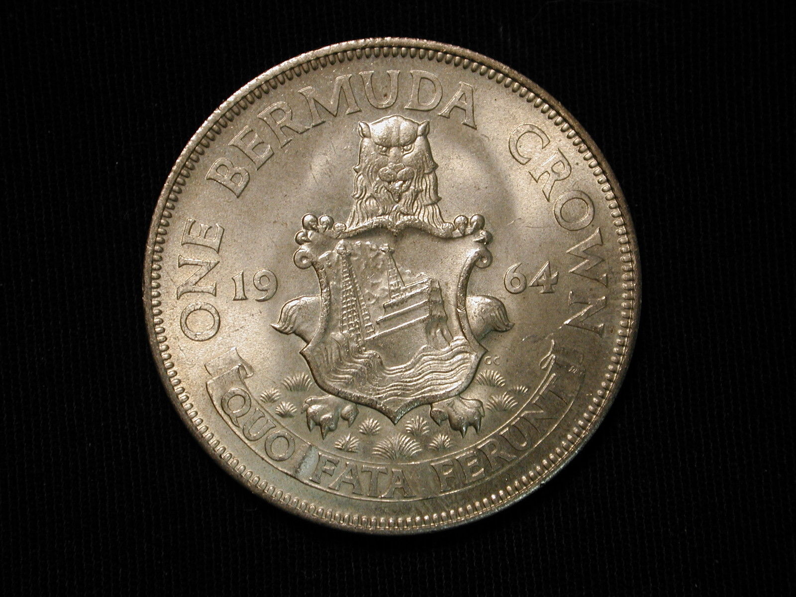 1964 Bermuda Crown Queen Elizabeth II Uncirculated UNC Lusterous