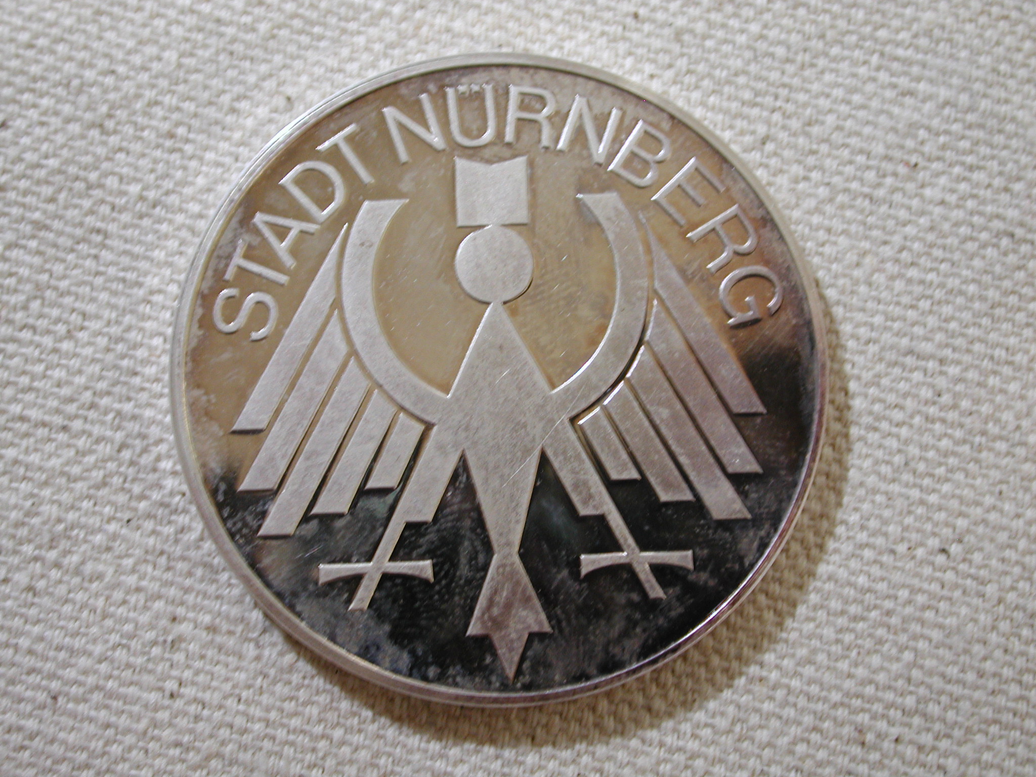 1978 Nurnberg Untergrund bahn in der Altstadt commemorative coin