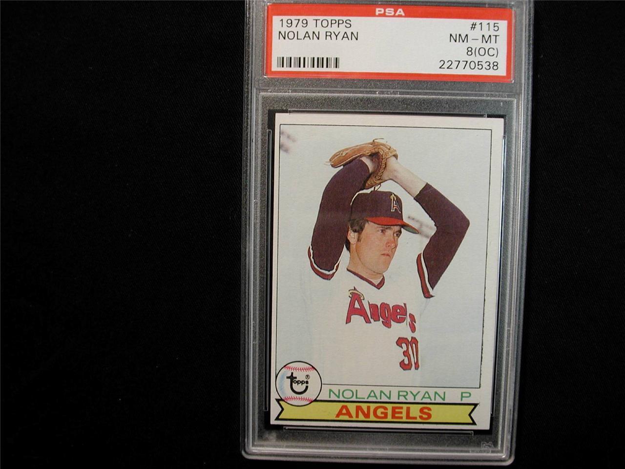1979 Topps Nolan Ryan Baseball card #115 PSA Graded NM-MT 8 (OC)