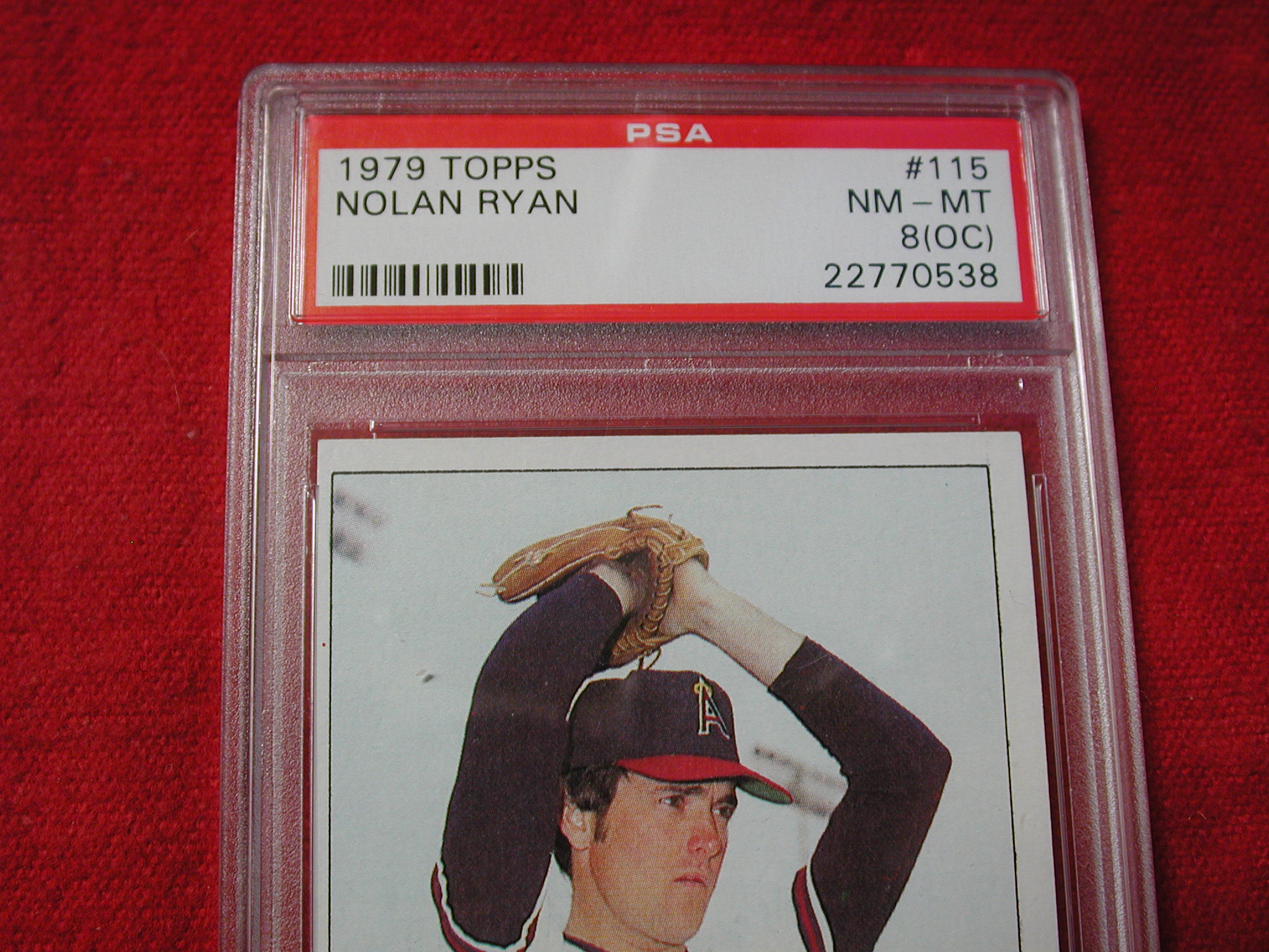 1979 Topps Nolan Ryan Baseball card #115 PSA Graded NM-MT 8 (OC)