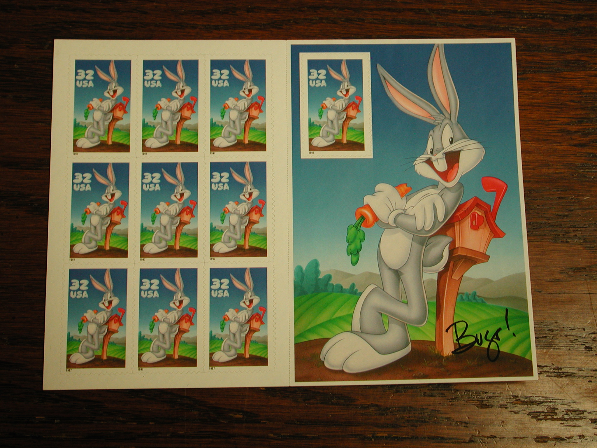 Bugs Bunny 1997 Bugs Bunny Looney Tunes Pane of 10 MNH