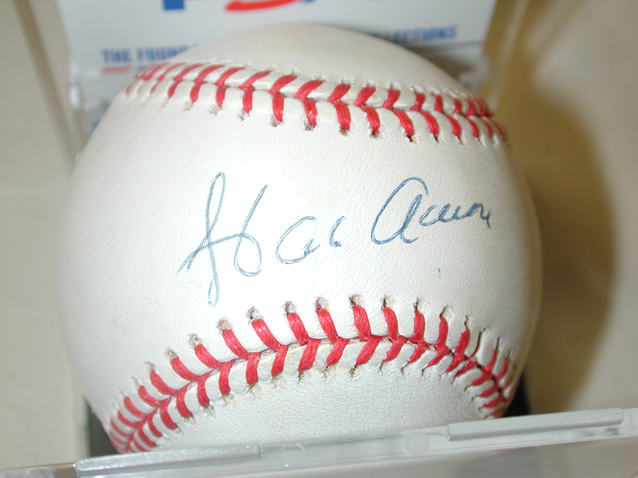 Lot - **Hank Aaron Signed Baseball