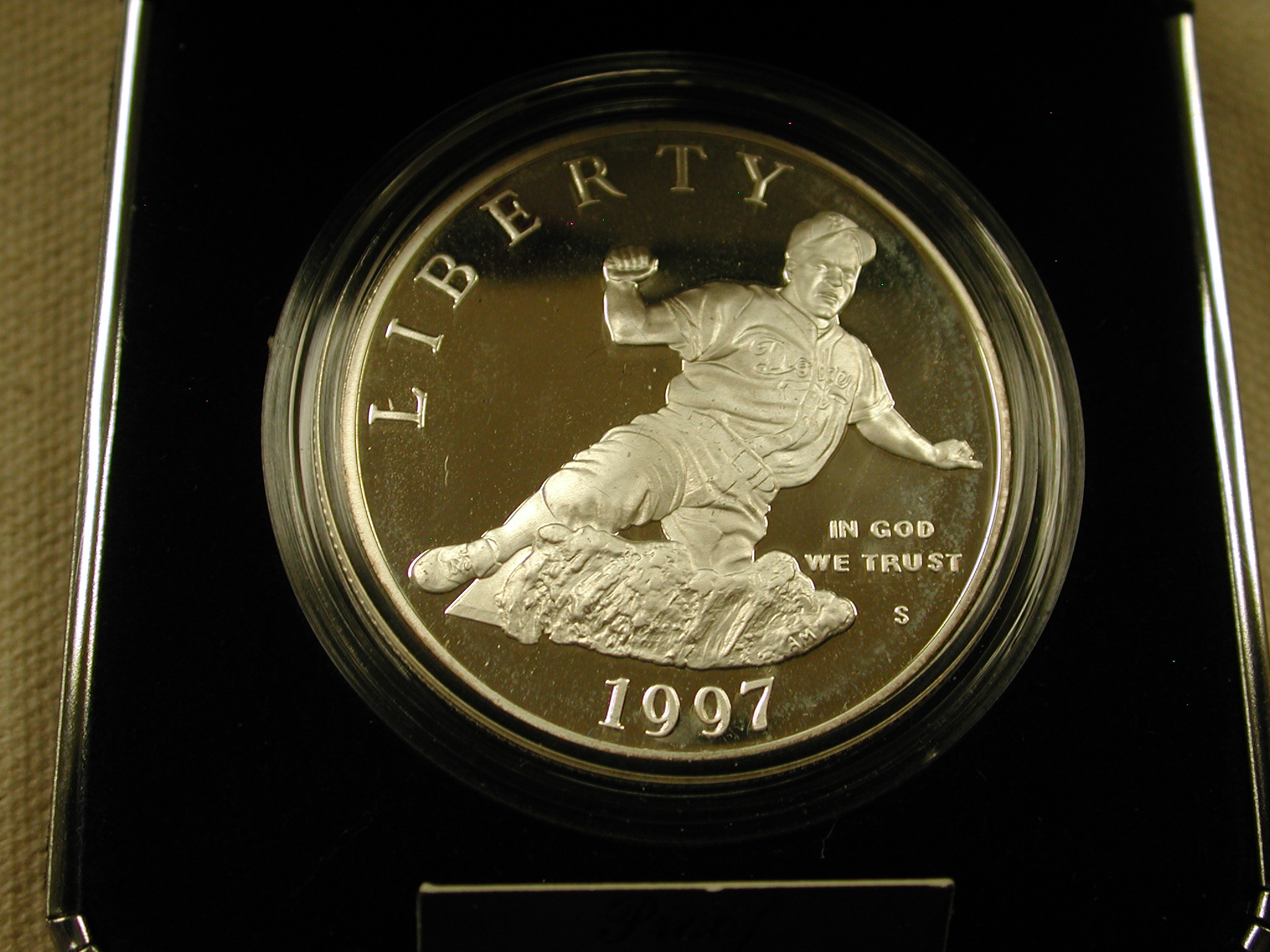 1997 U.S Mint Jackie Robinson Comm. Coin Silver Proof