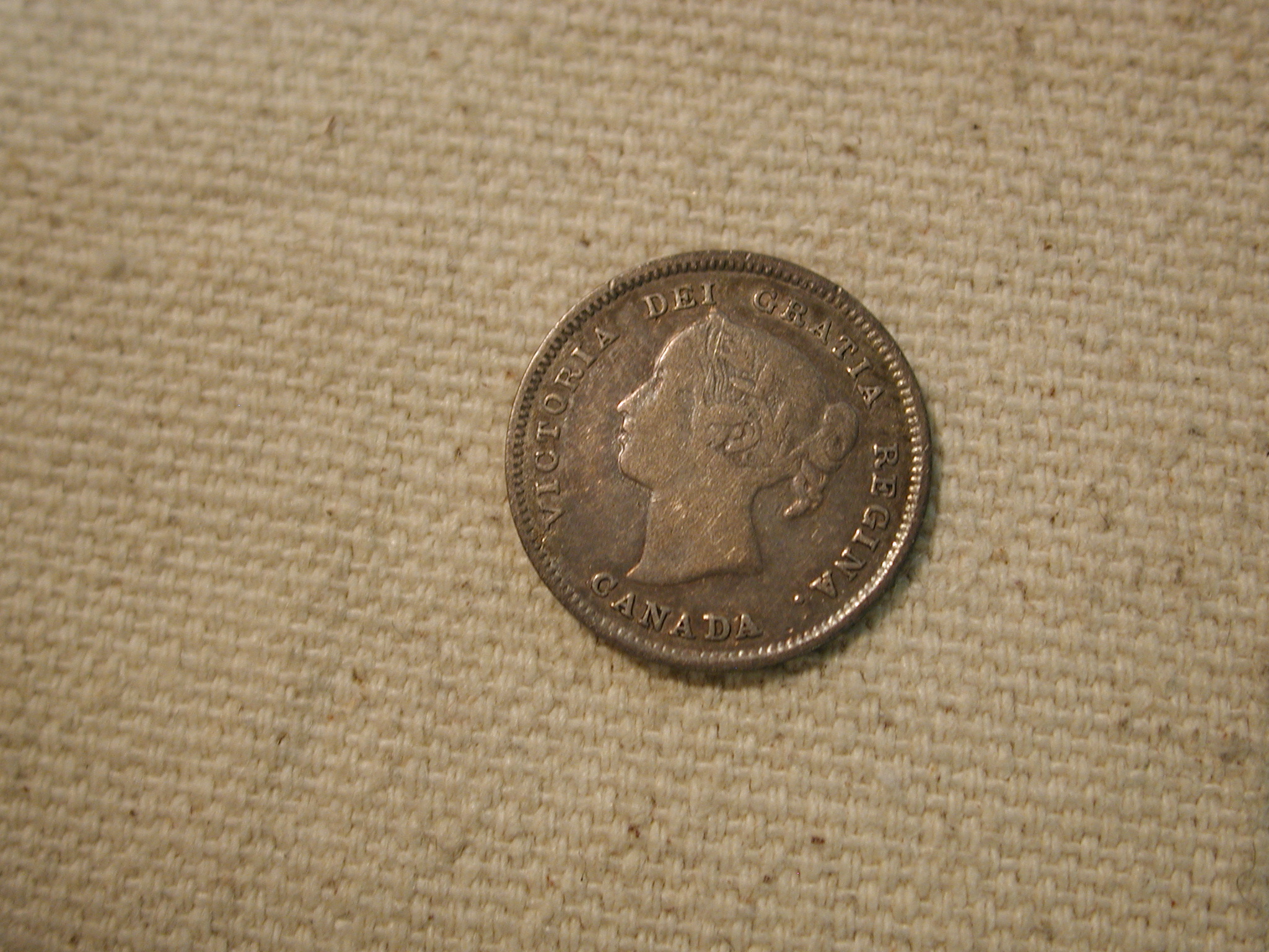1891 Canada 5 Cent Very Fine KM #2