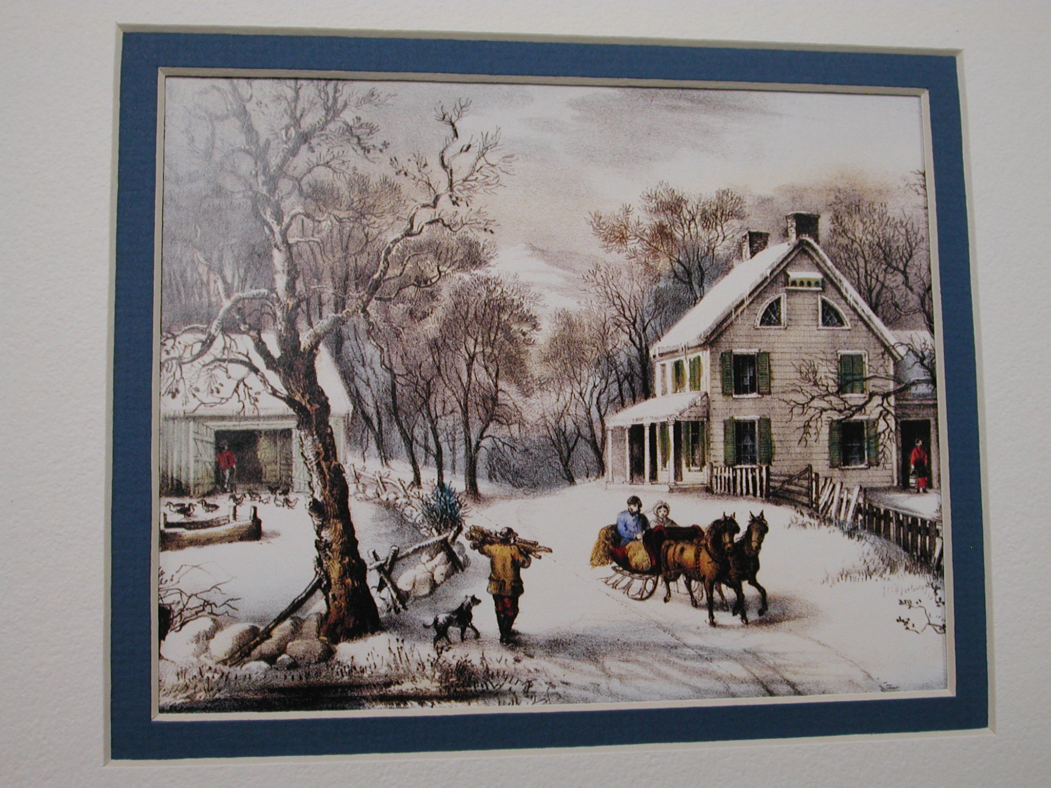 Monet-Cooper-Pissarro-Currier Ives Lot of 5 Museum Art Master Prints