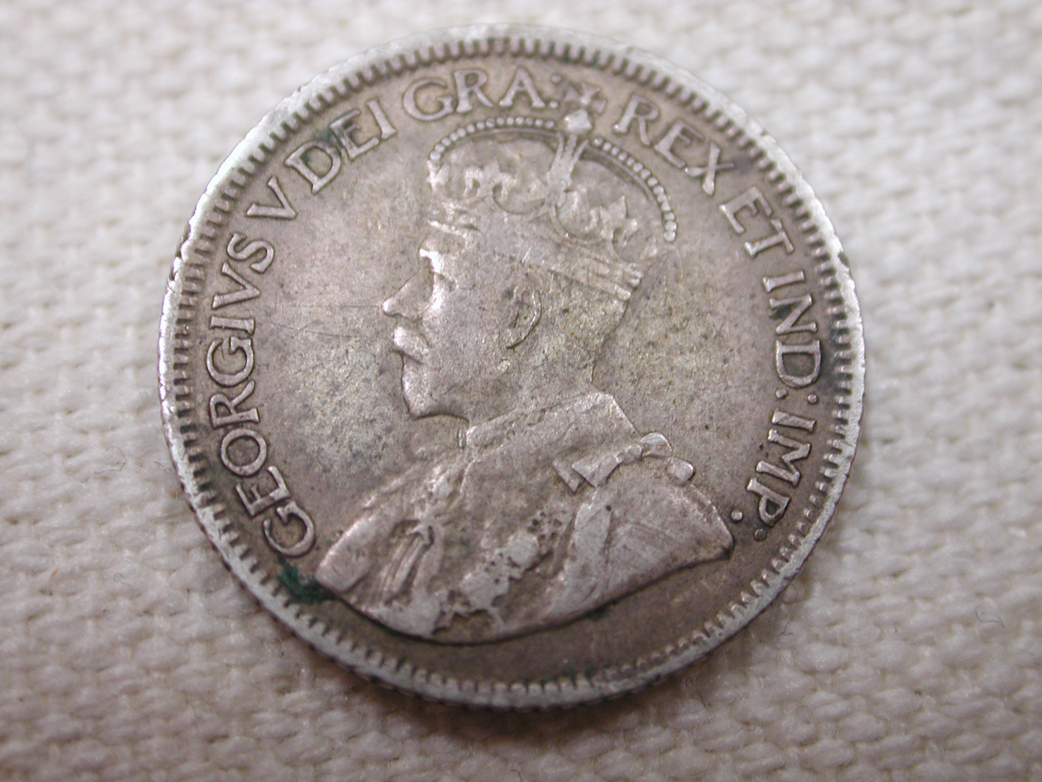 1921 Canada 10 Cent Extra Fine +