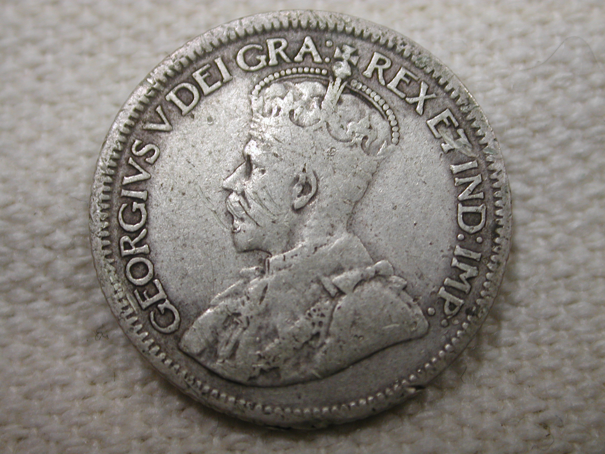 1919 Canada 10 Cents Extra Fine