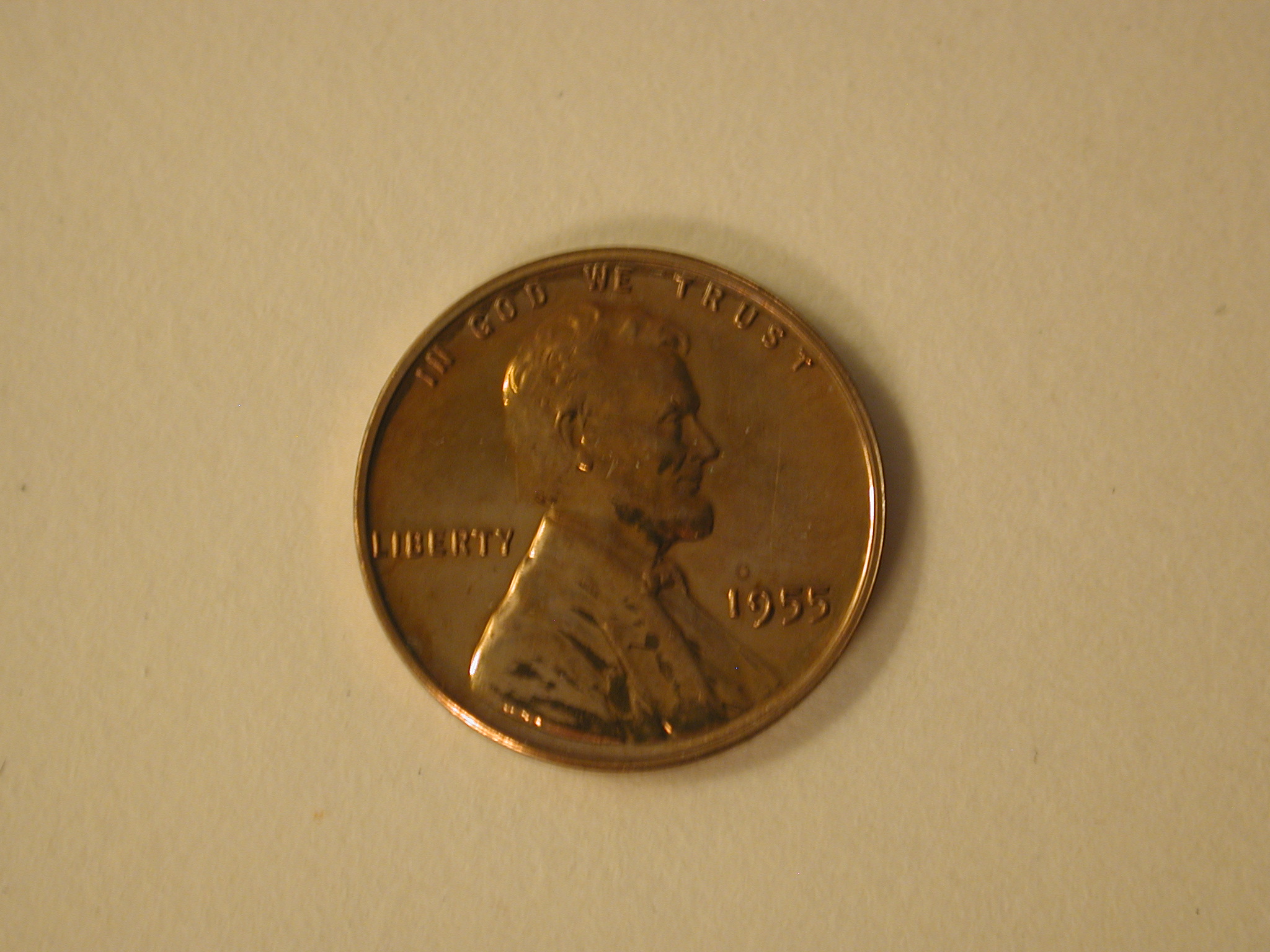 1955 Red U.S Lincoln Wheat Cent Proof