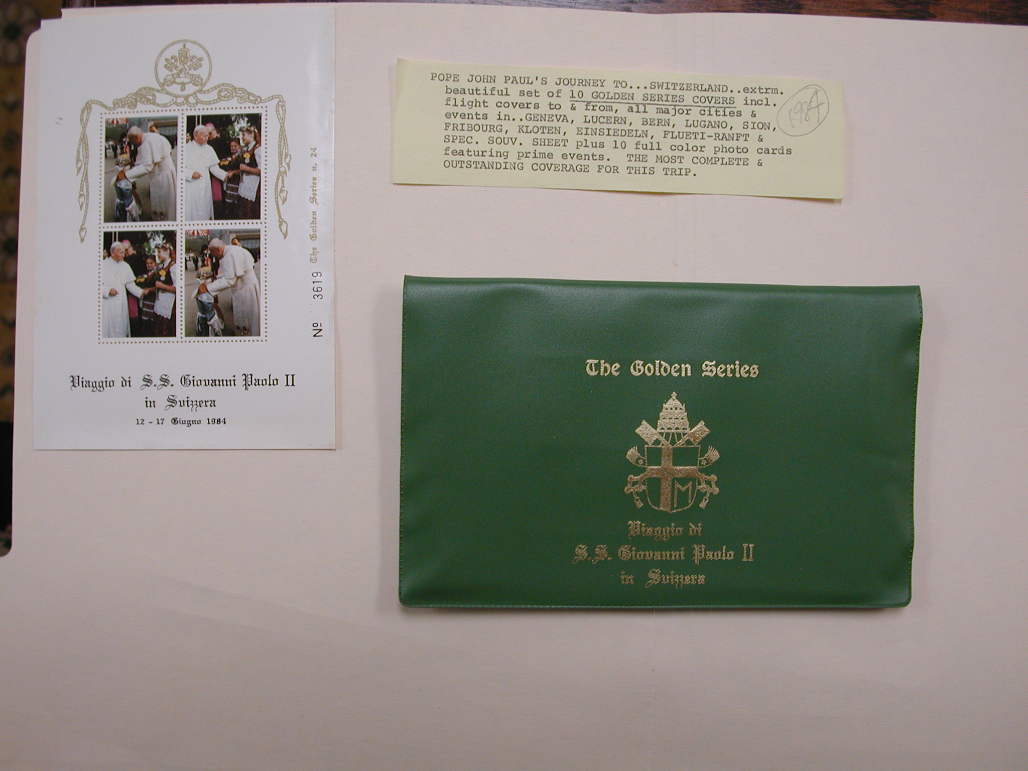 Pope John Paul II-20 Covers -Trip to Switzerland No.3619
