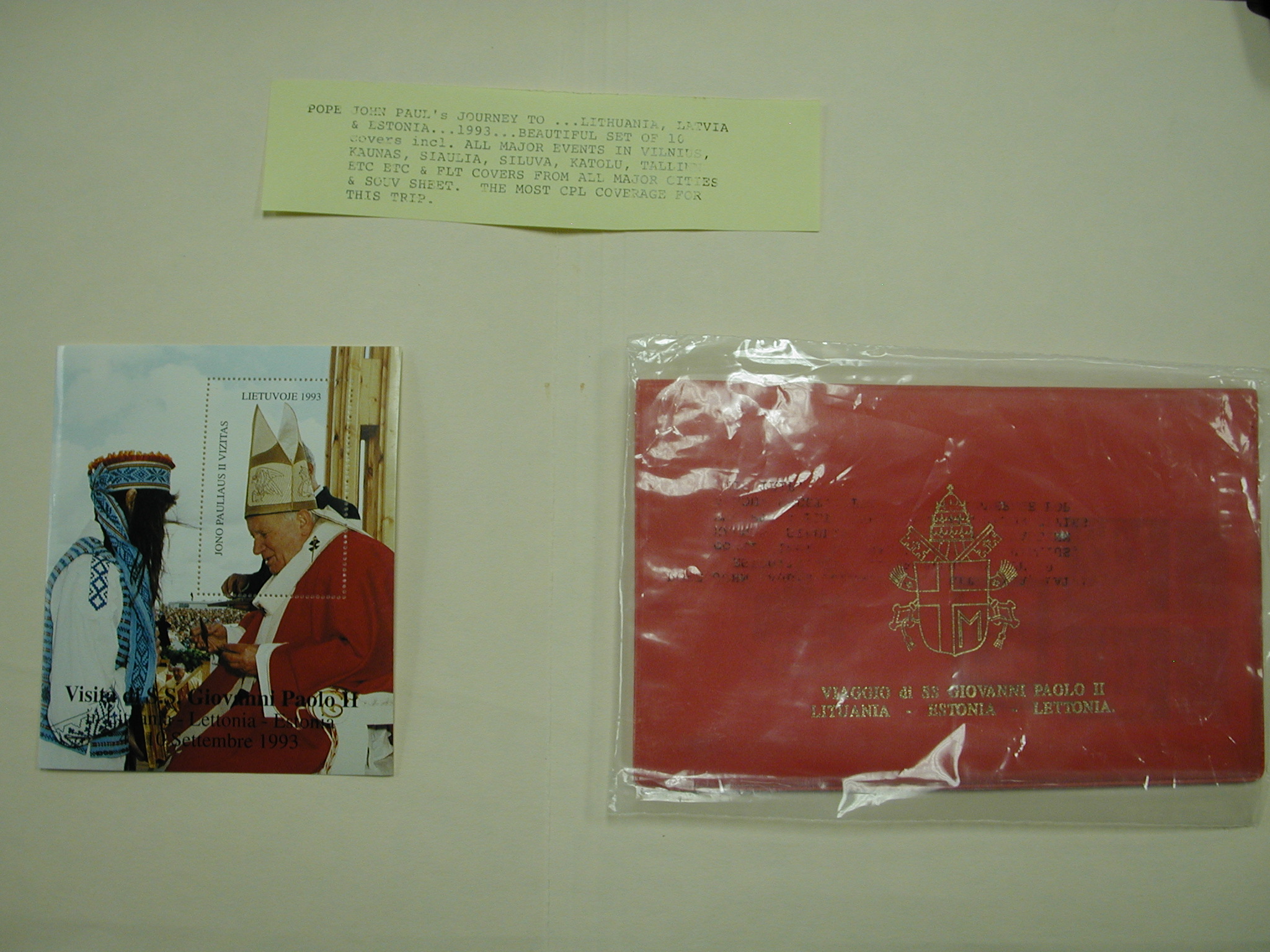 Pope John Paul II-The Golden Series-Estonia Latvia, Lithuania 10 Postcards 1993