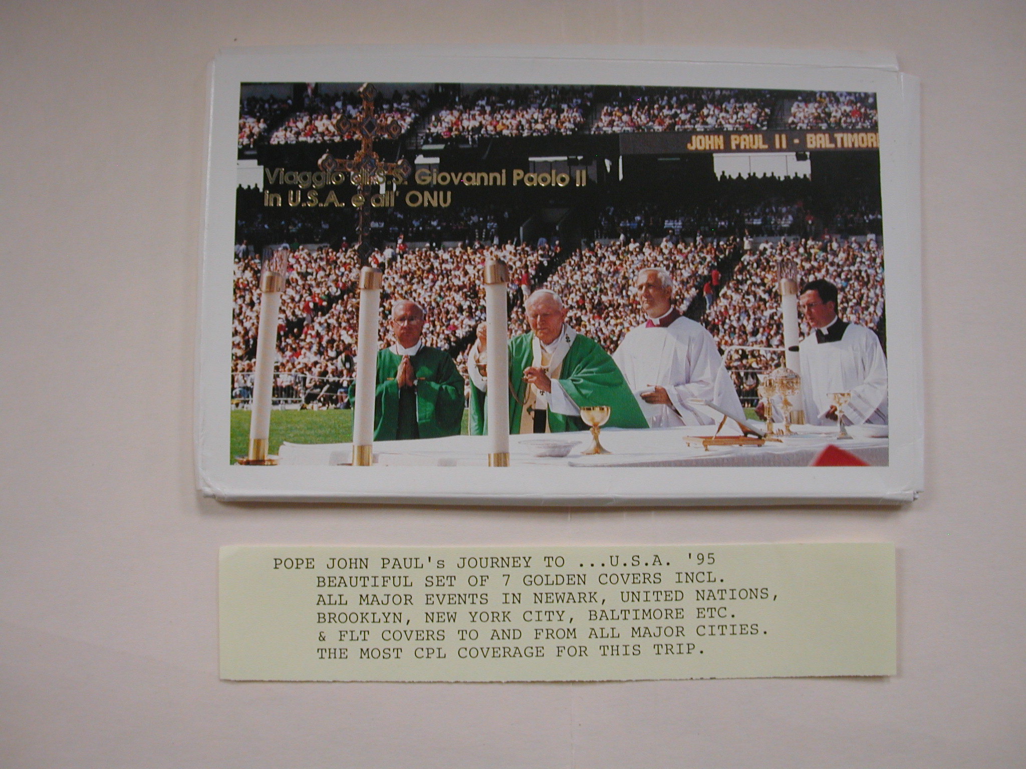 Pope John Paul II-The Golden Series- Trip to USA - 7 Covers-1993