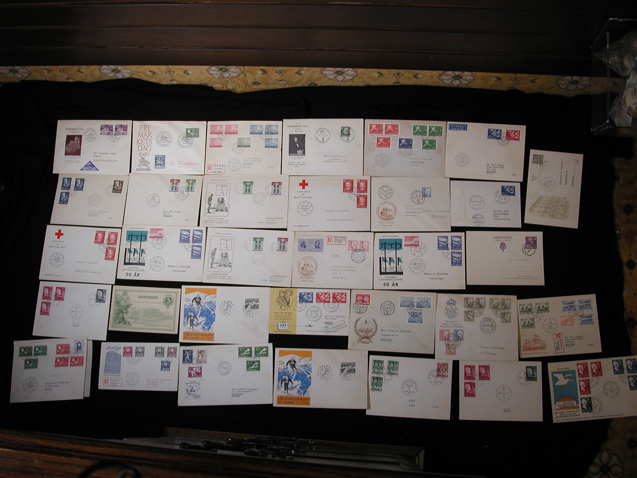 Sweden 1944-1959 First Day Covers lot of 30