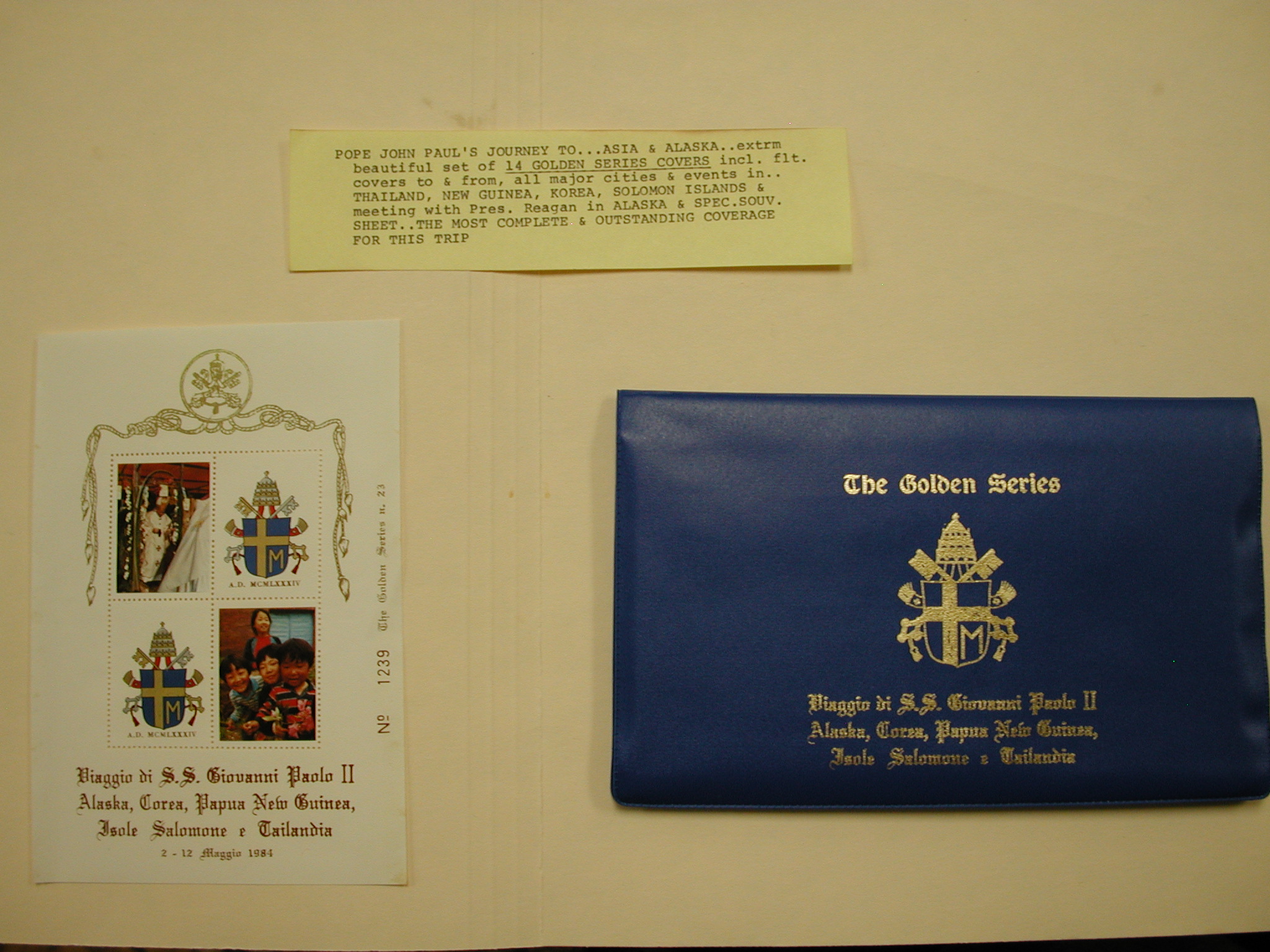 Pope John Paul II-The Golden Series-Trip to Asia -14 Postcards