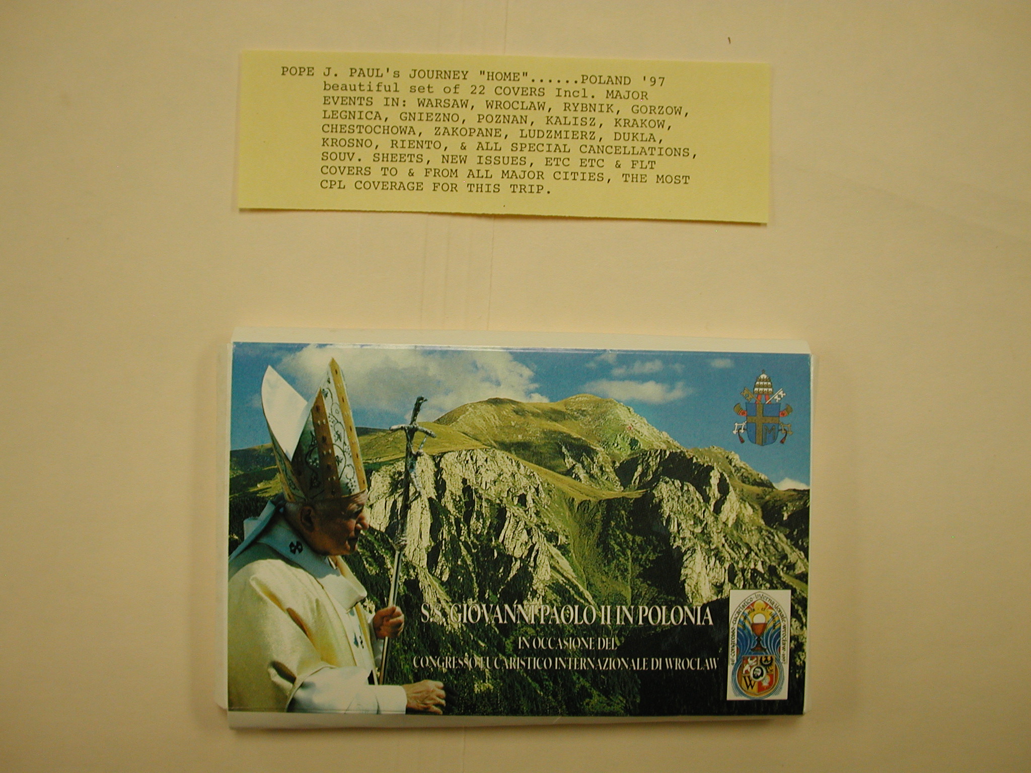 Pope John Paul II-The Golden Series-Trip to Poland- 22 Postcards 1997