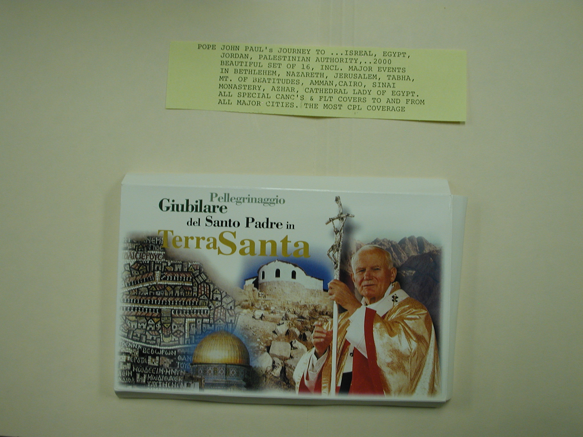 Pope John Paul II-Trip to Middle East - 16 Postcards-2000