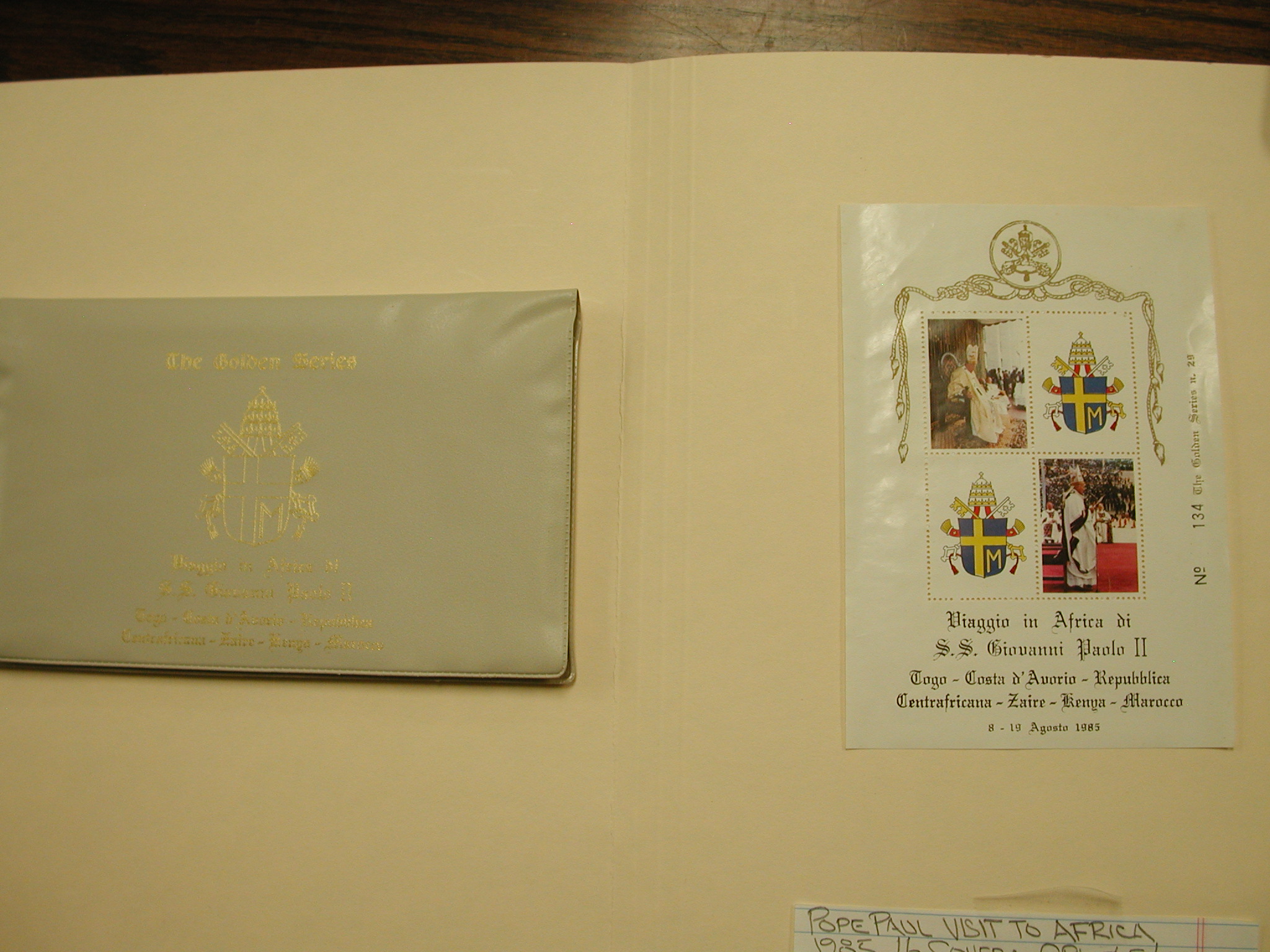 Pope John Paul II-The Golden Series-Trip to Africa- 16 Postcards 1985