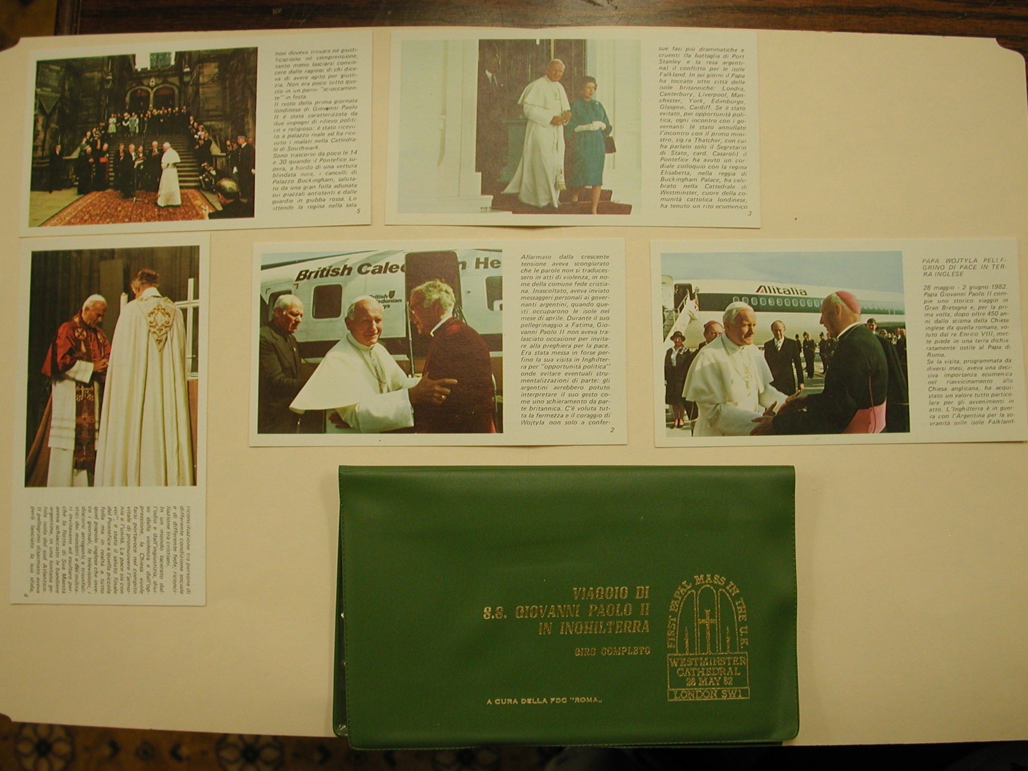 Pope John Paul II-Trip to United Kingdom-10 Postcards 1982