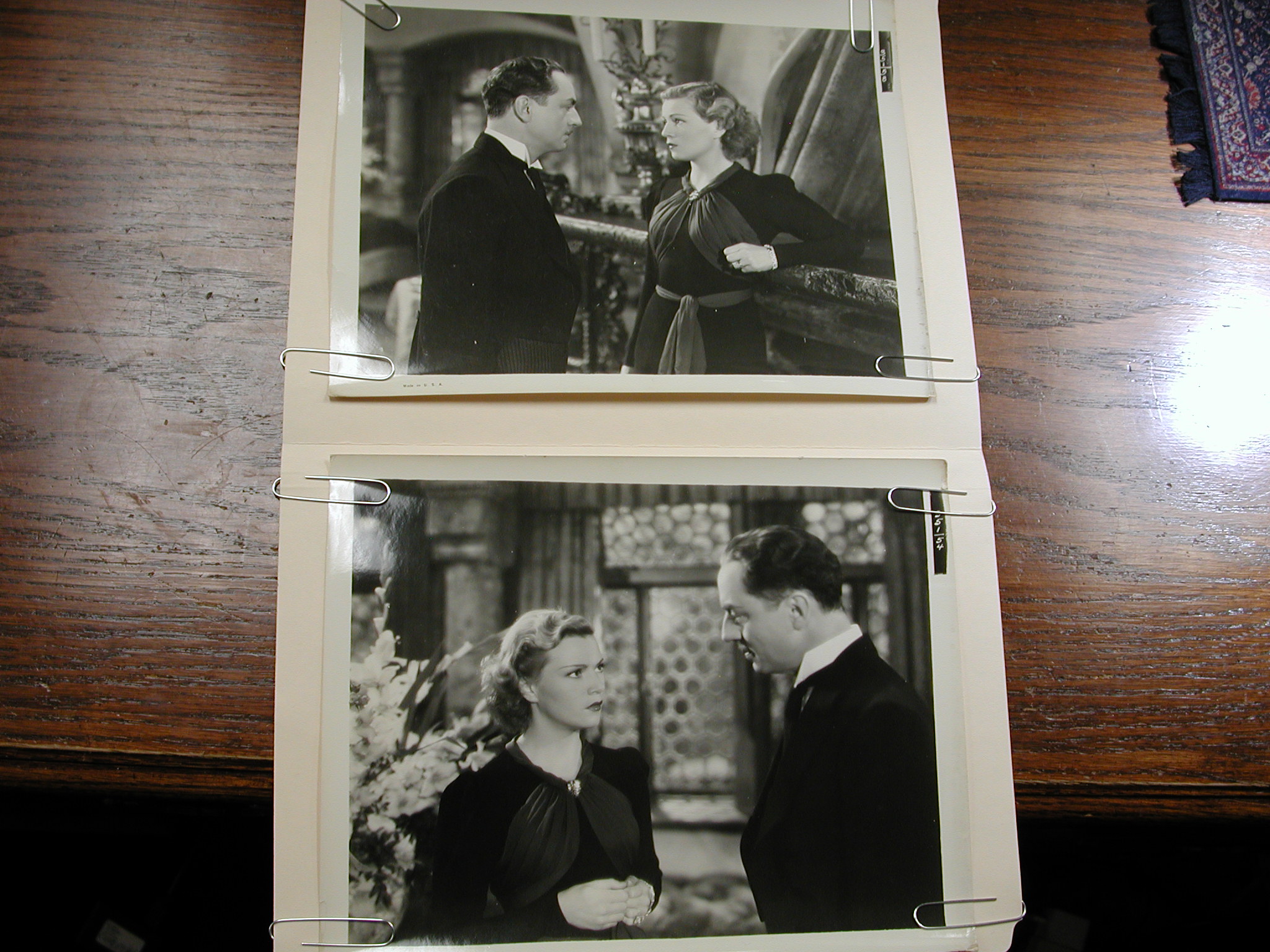 William Powell with Annabel two photos 8 x 10 original