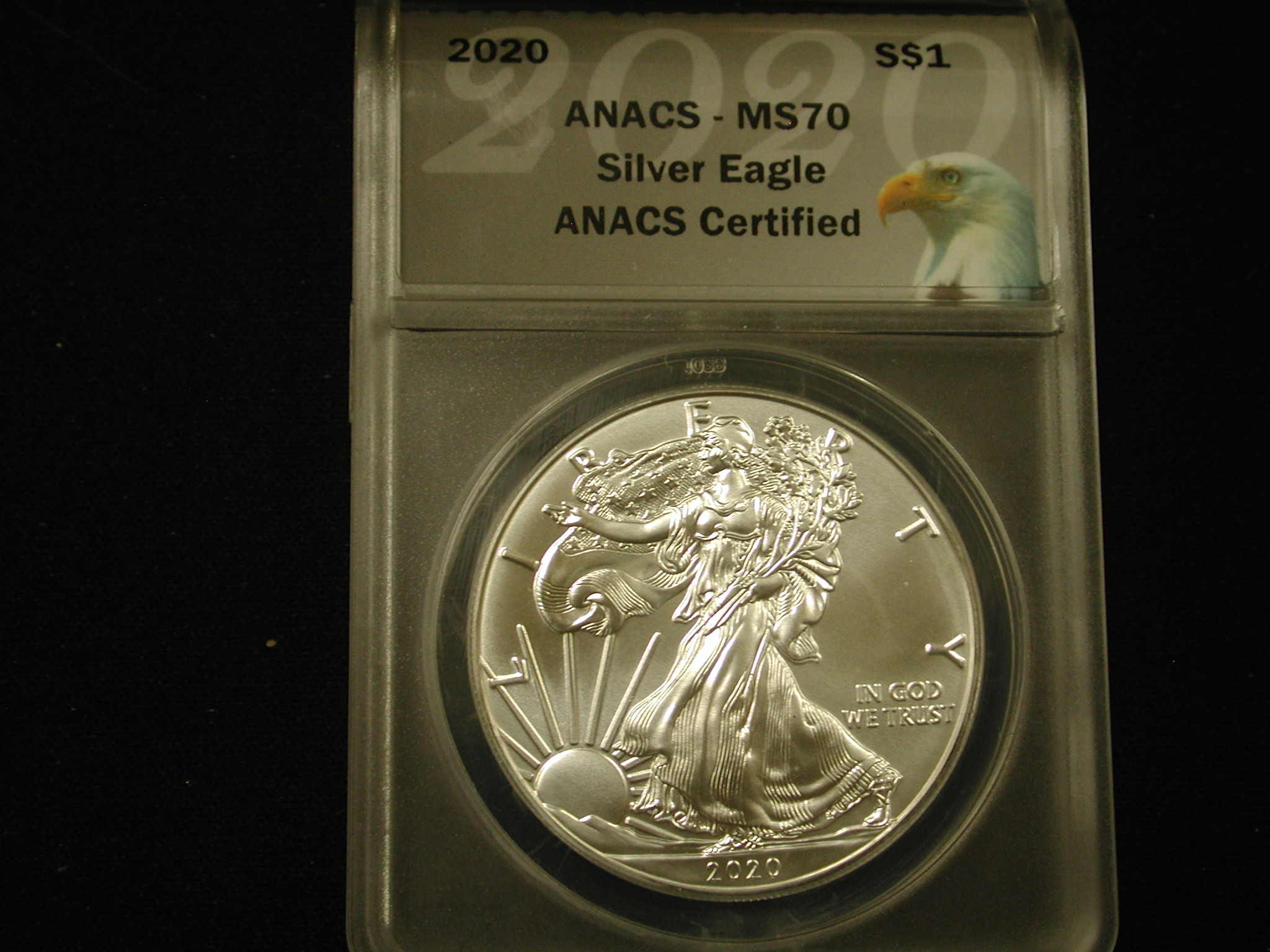 2020 $1 Silver Eagle MS 70 ANACS