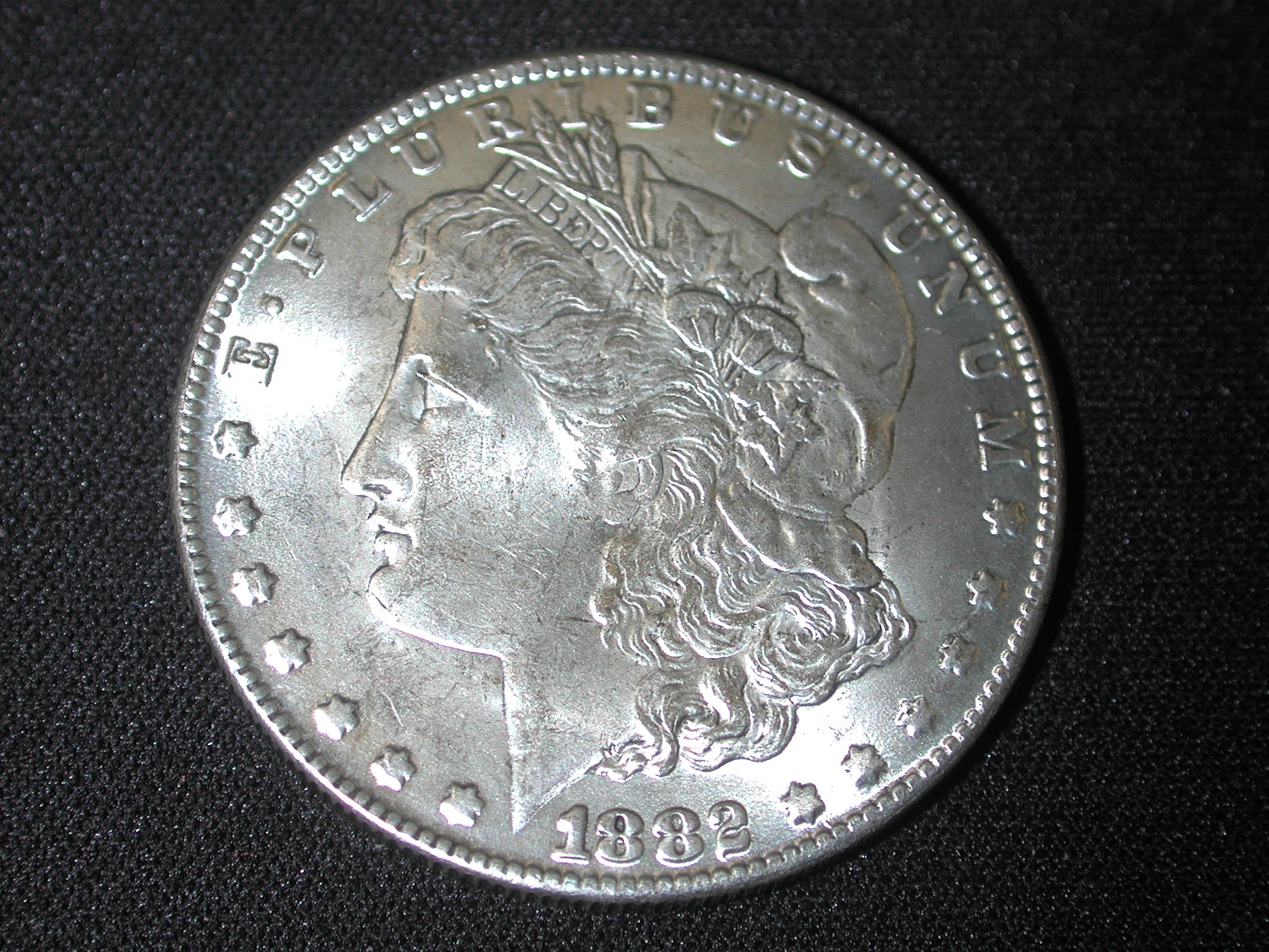 1882 U.S Morgan Silver Dollar About Uncirculated