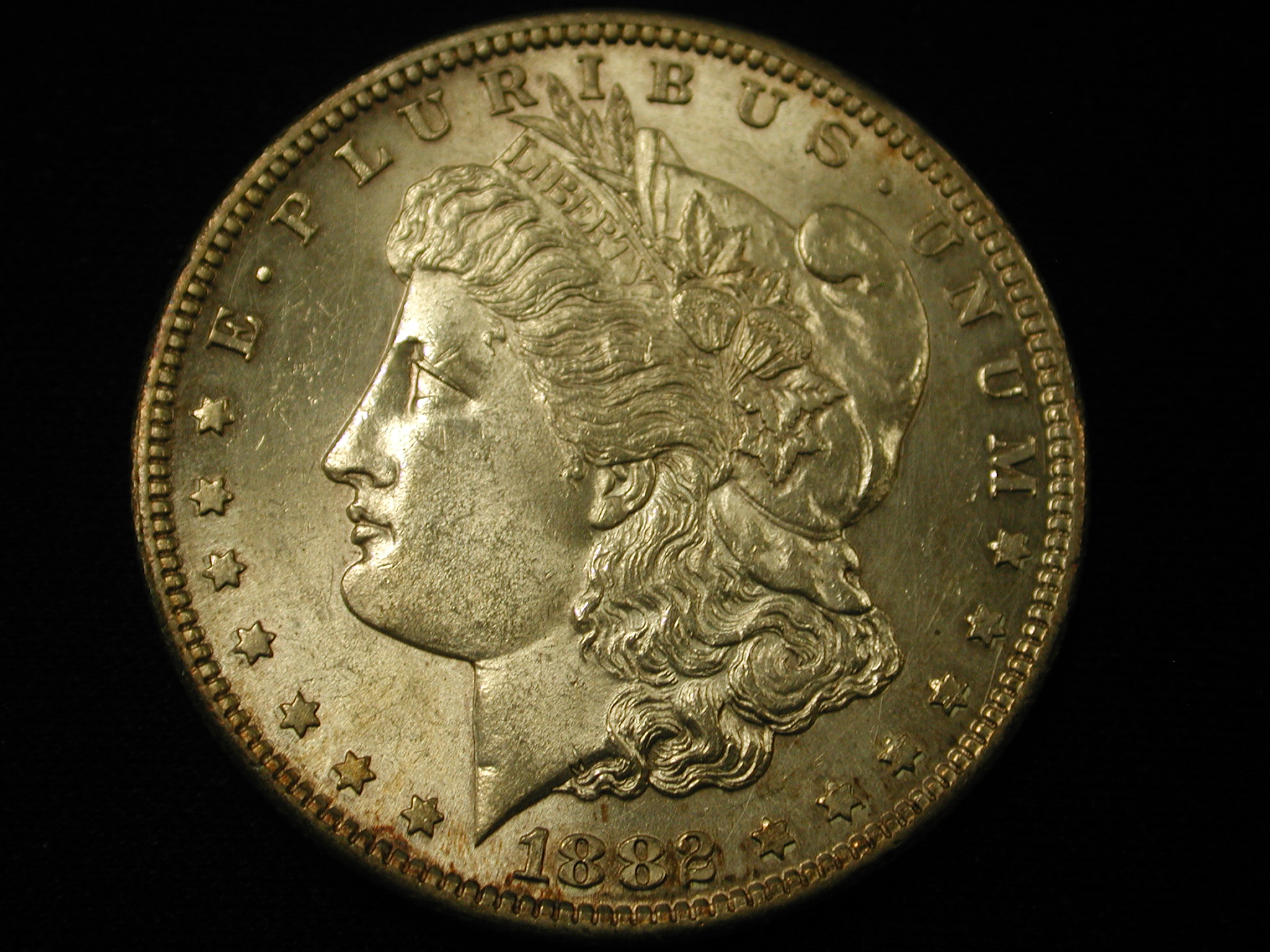 1882-S U.S Morgan Silver Dollar About Uncirculated