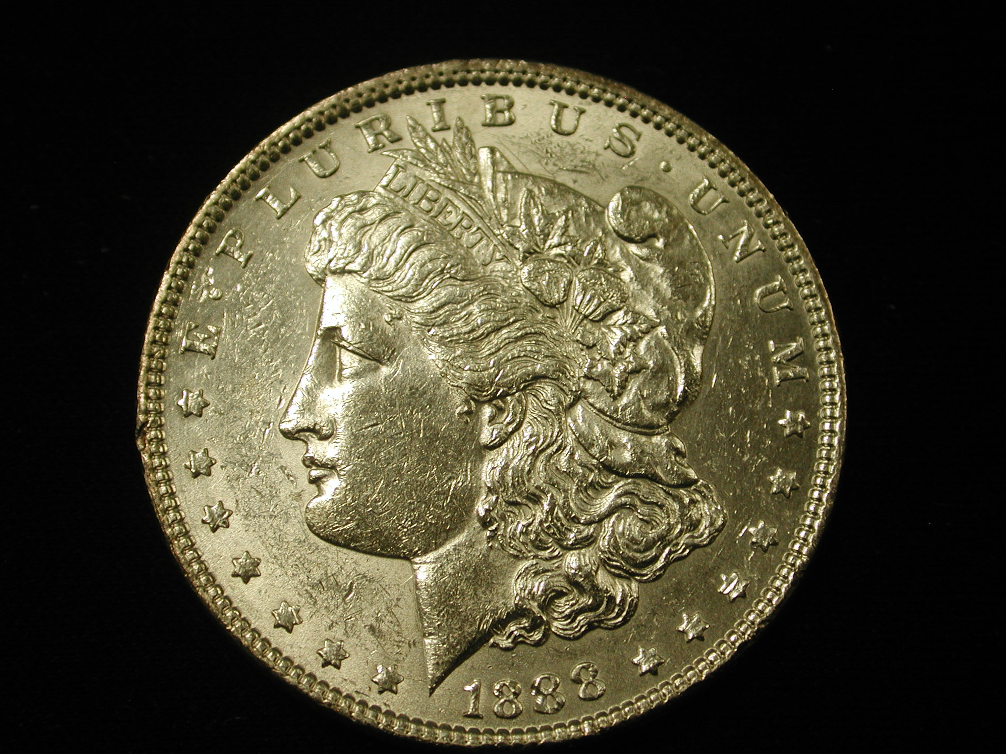 1888 U.S Morgan Silver Dollar About Uncirculated