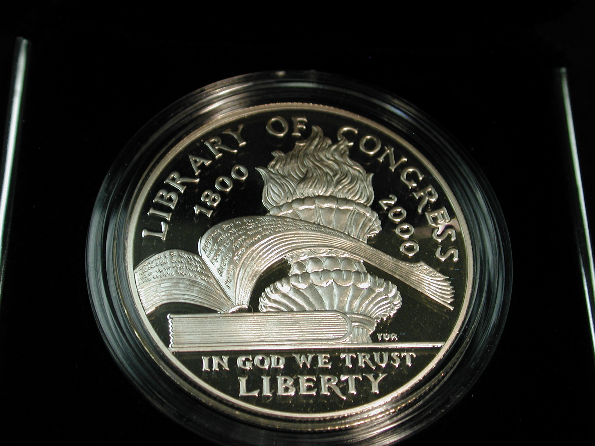 2000 Liberty of Congress Commemorative Coin Proof Silver Dollar