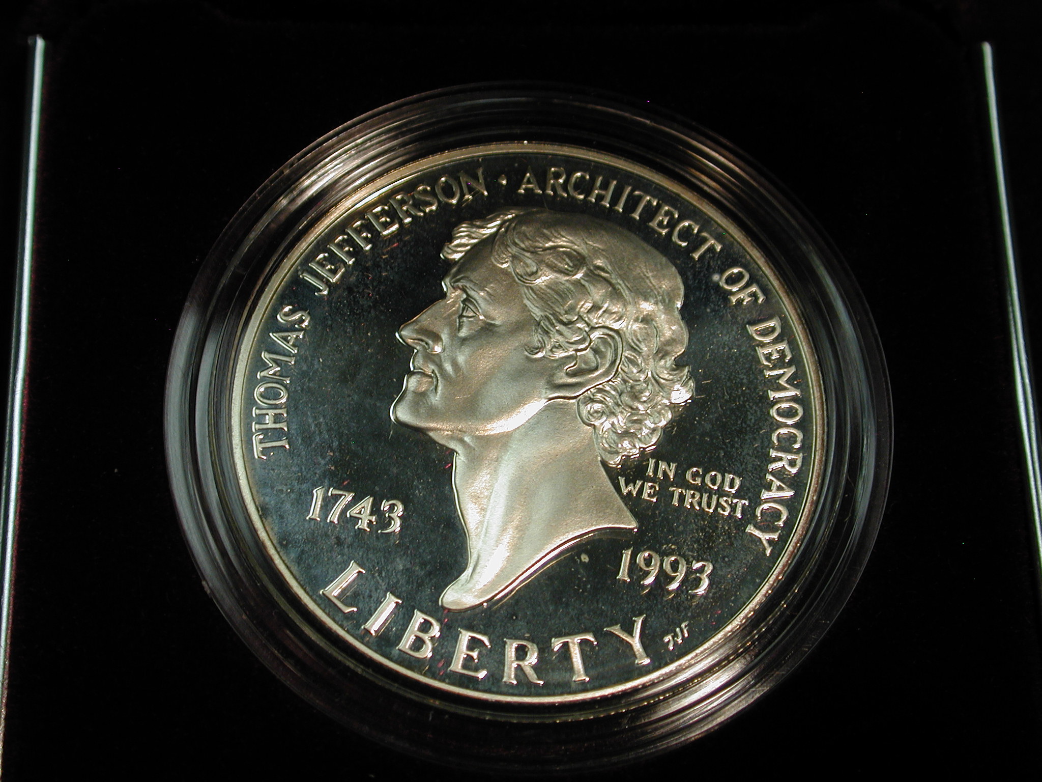 U.S Mint Department of the Treasury 250th Anv. Thomas Jefferson