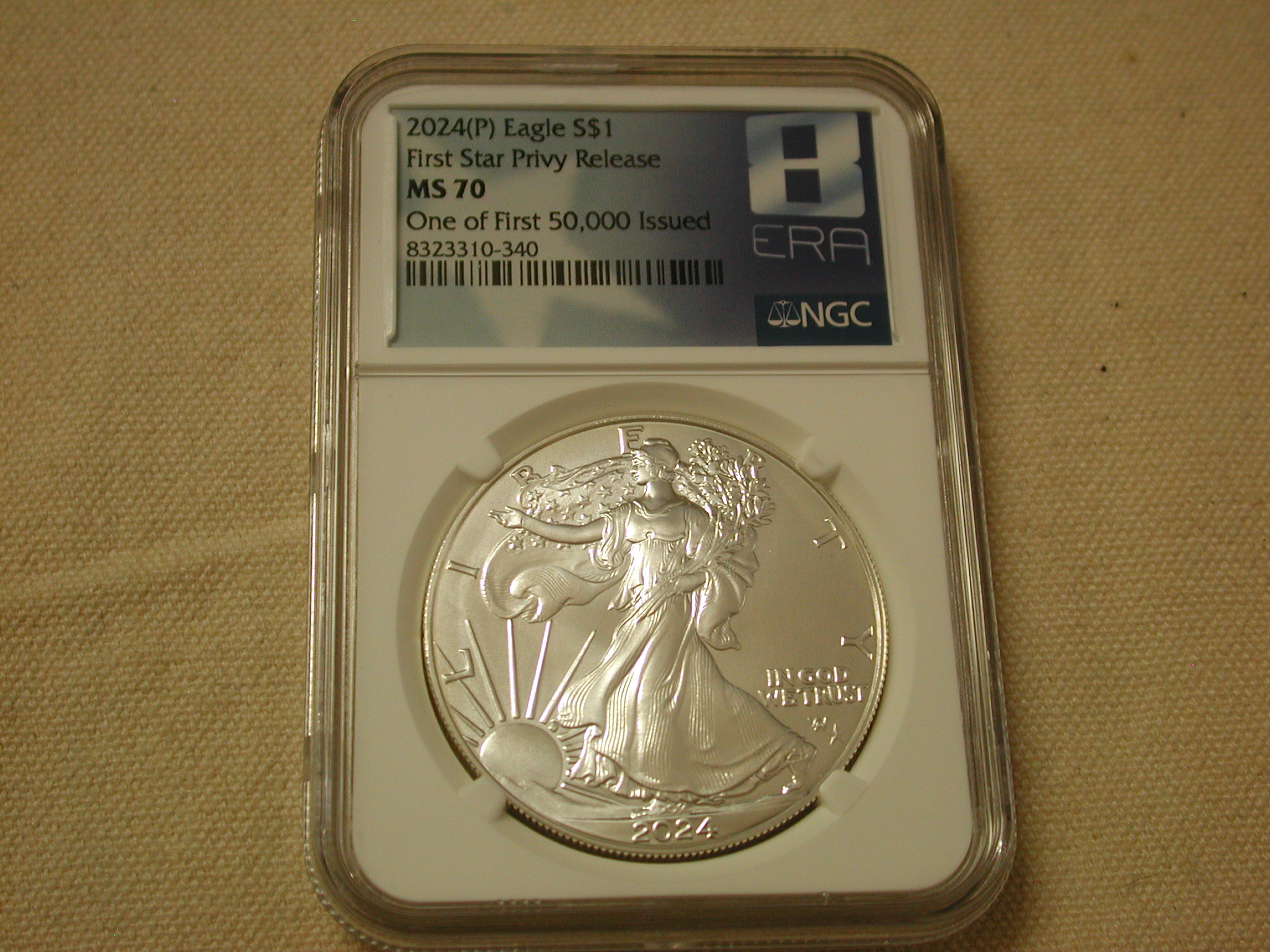 2024 p star privy Silver Eagle MS70 NGC Nice Gang 8th Era