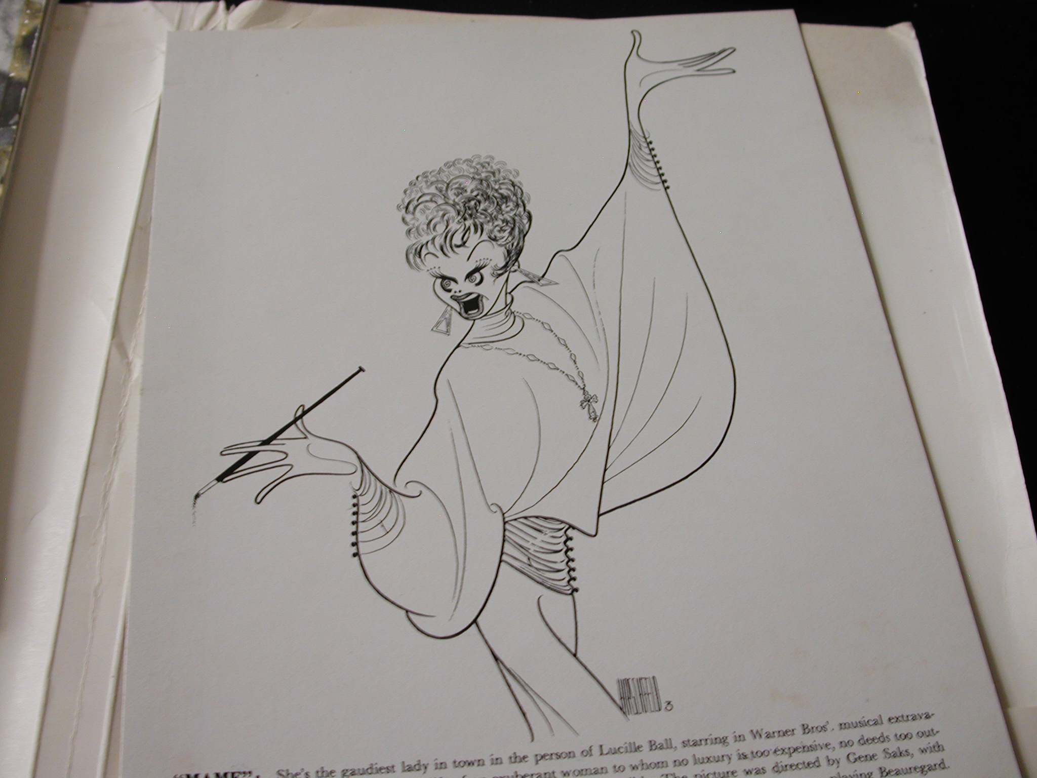 Lucille Ball Mame mixed lot Color Photos Al Hirschfeld After Dark