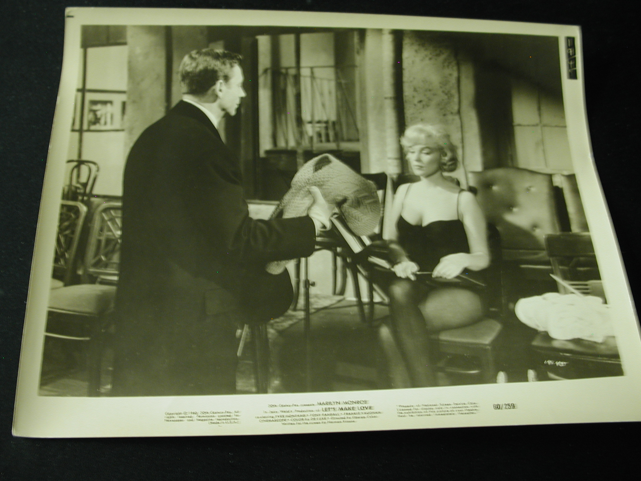 Marilyn Monroe Lets Make Love 8 x 10 photo 1960