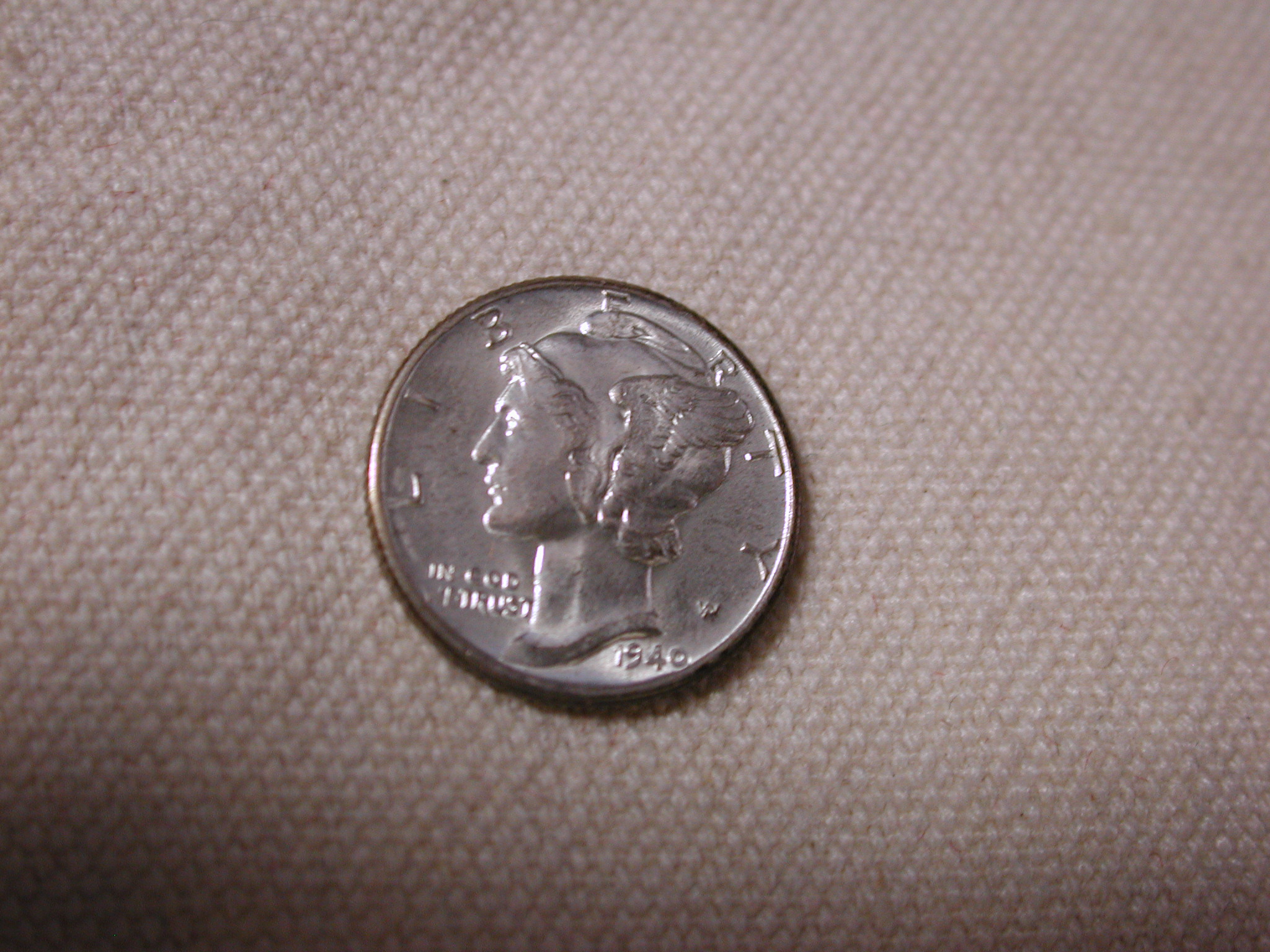 1940 U.S Mercury Dime (Full Split Bands) Choice Uncirculated
