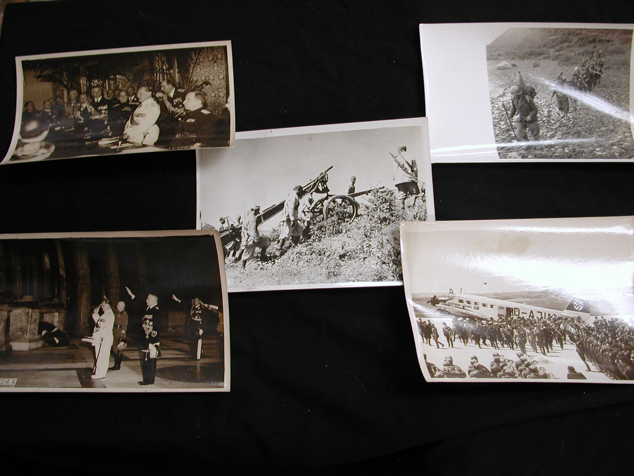 WWII Italy Germany cannons Hermann Goring lot of 4-5 x 7