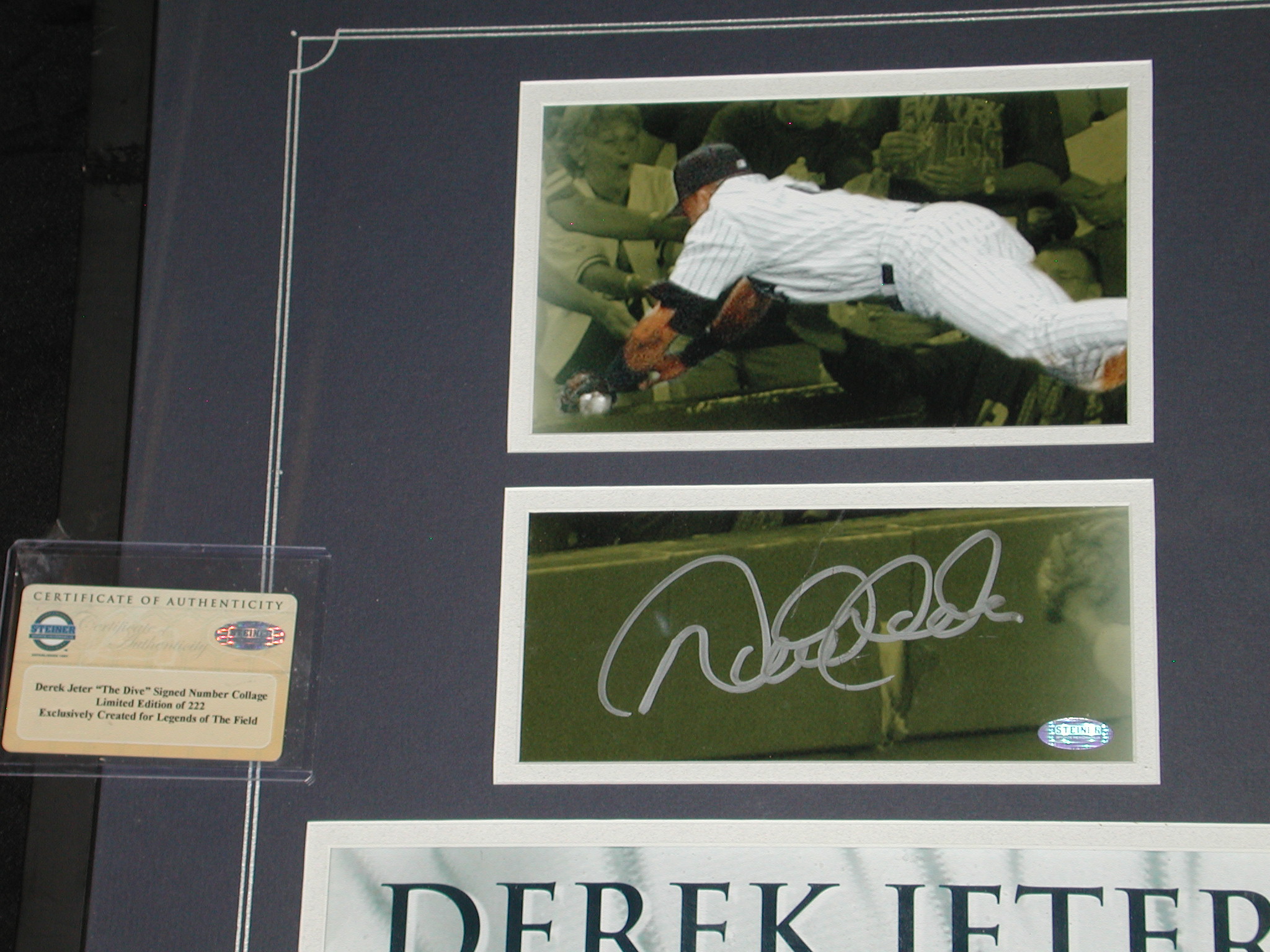 Framed signed Derek Jeter Jersey : r/SportsMemorabilia