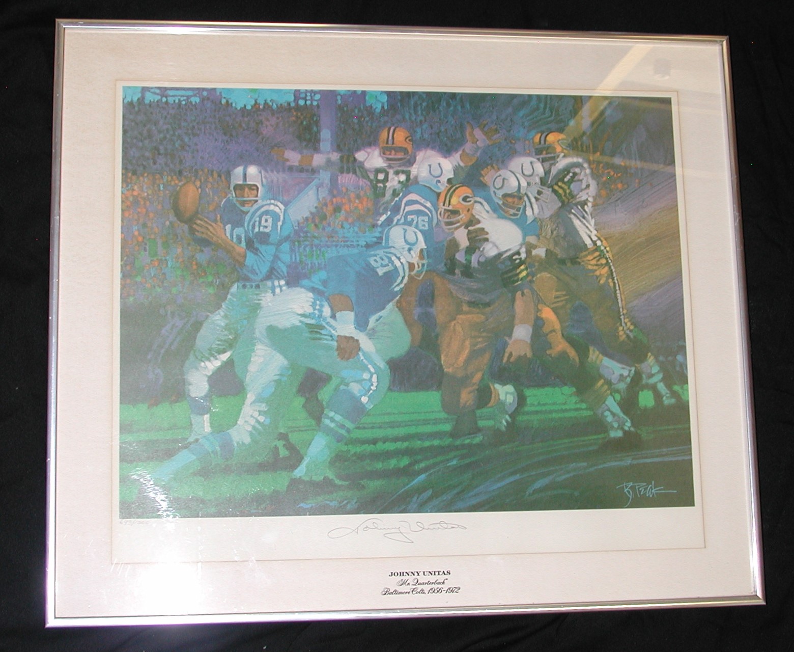 Johnny Unitas Autographed Sports Memorabilia Football Collectibles