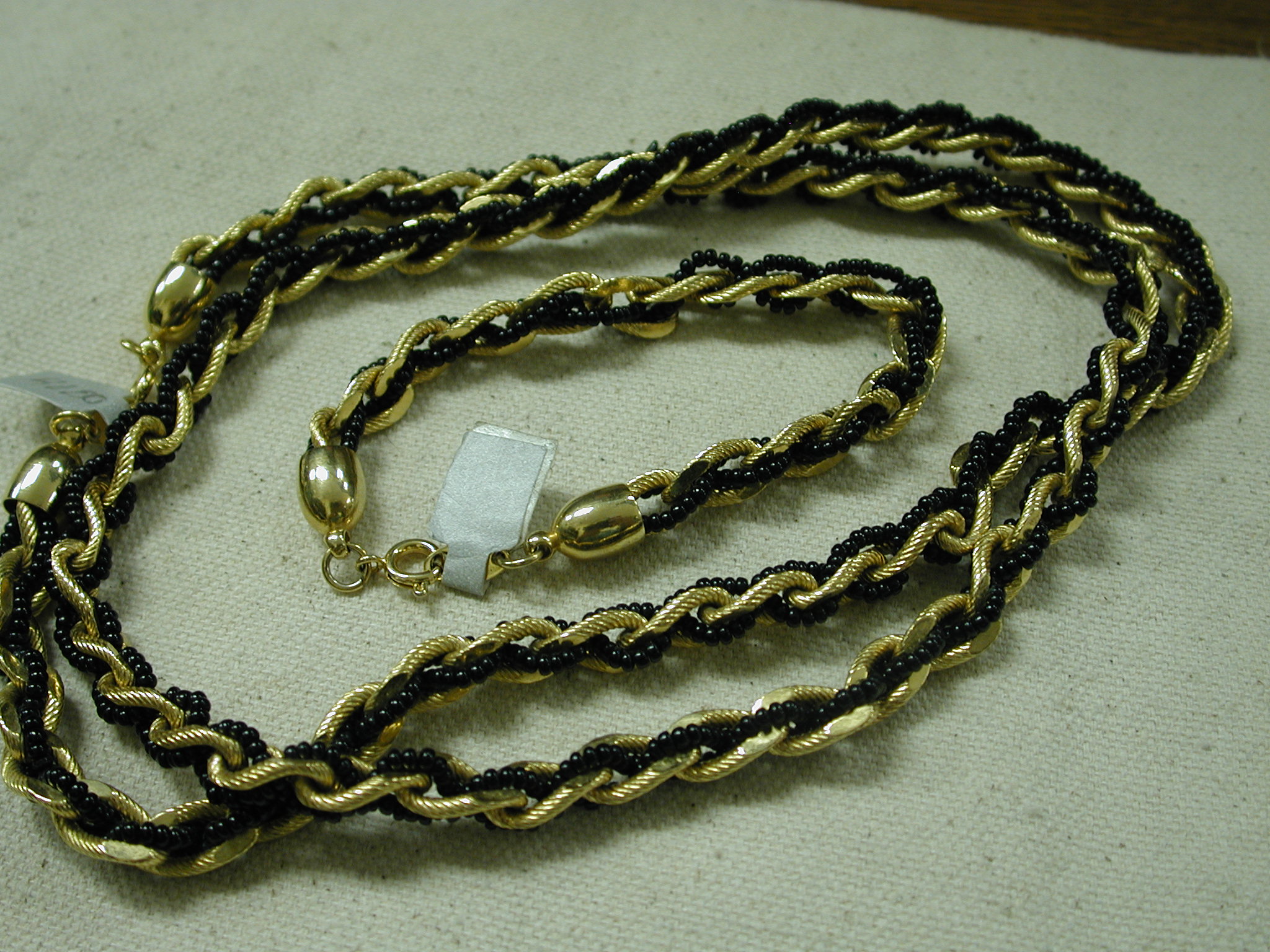 Trifari gold rope on sale necklace