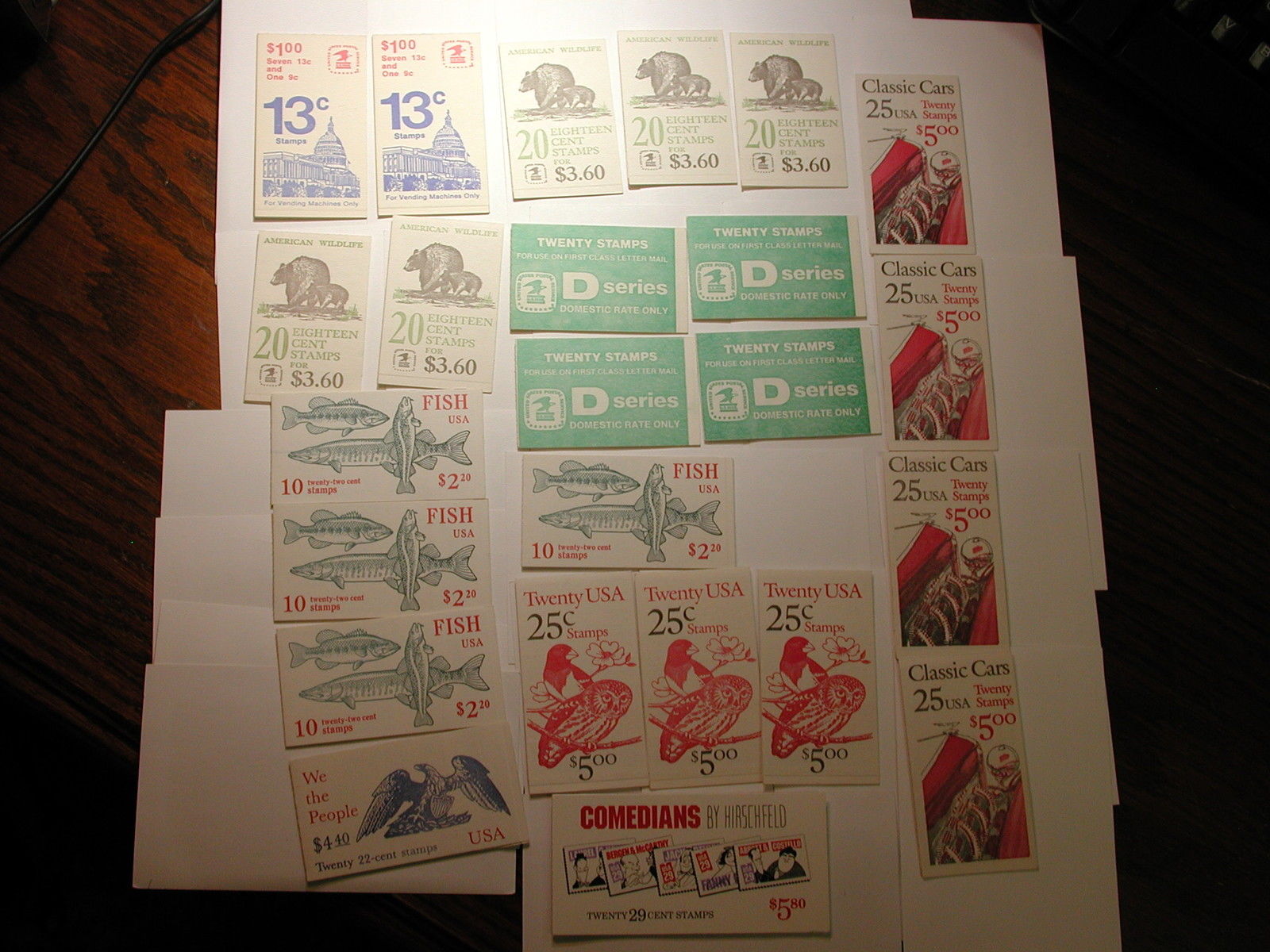 Full Booklets lot of 24 : Scott #BK132, BK137, BK143, BK154, BK160, BK164 235...