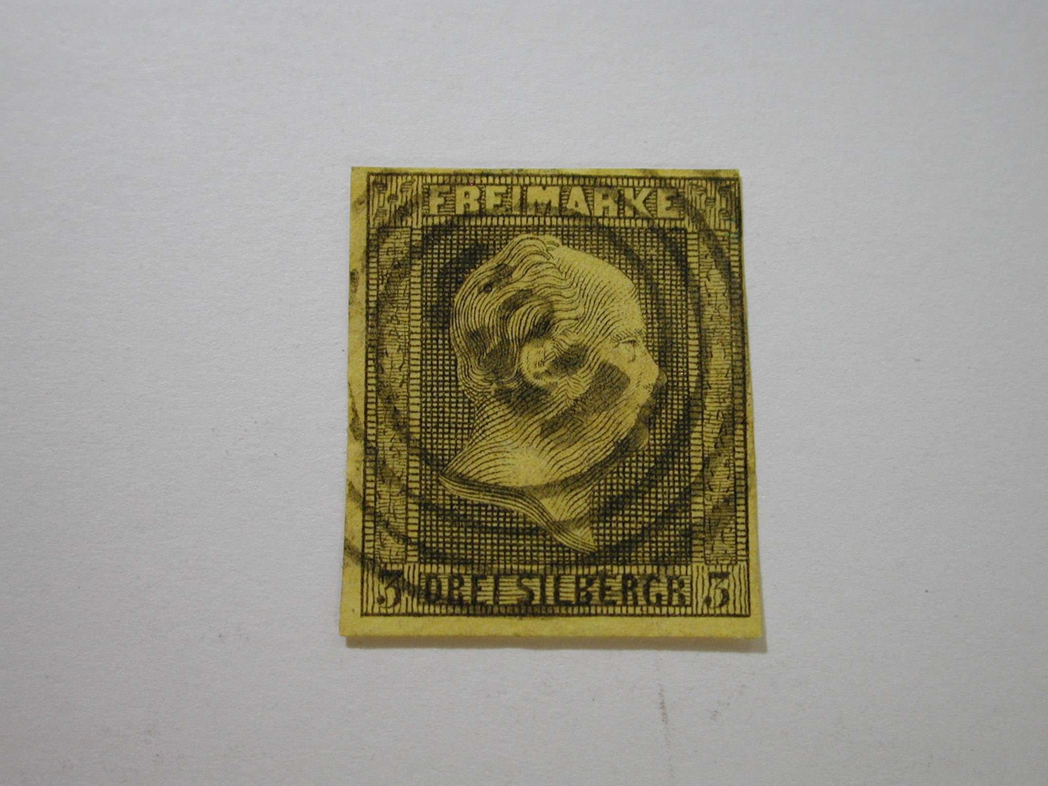 German States Prussia Stamp 1850-56 Scott #5 King Frederick William IV - Used