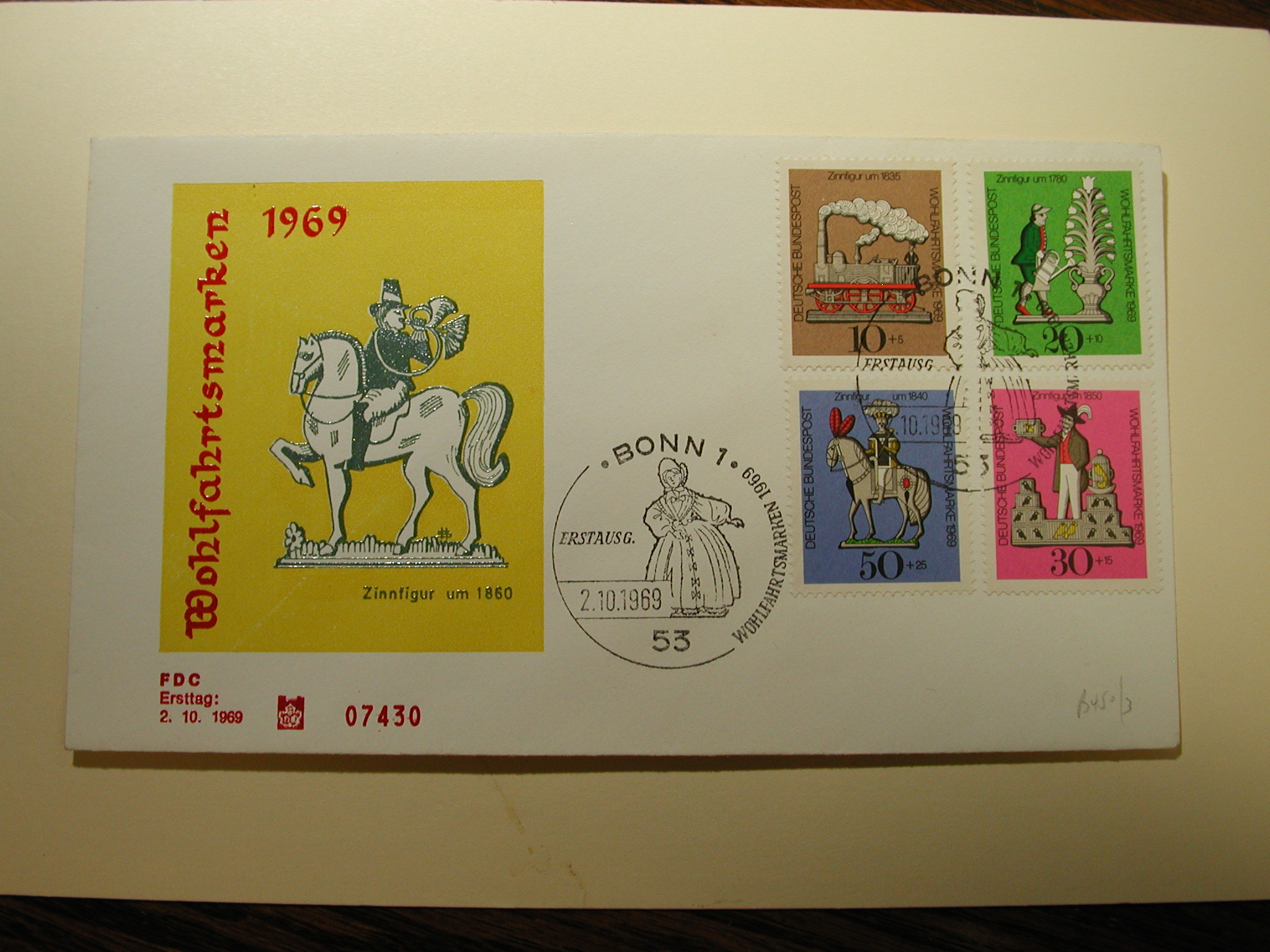 Germany 1969 F.D.C. CPL Charity Cover