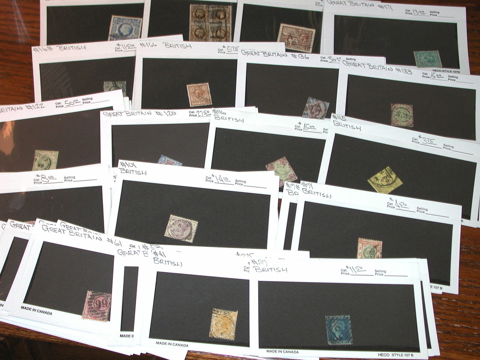 Great Britain Dealers Lot of 75 Stamps Early Issues