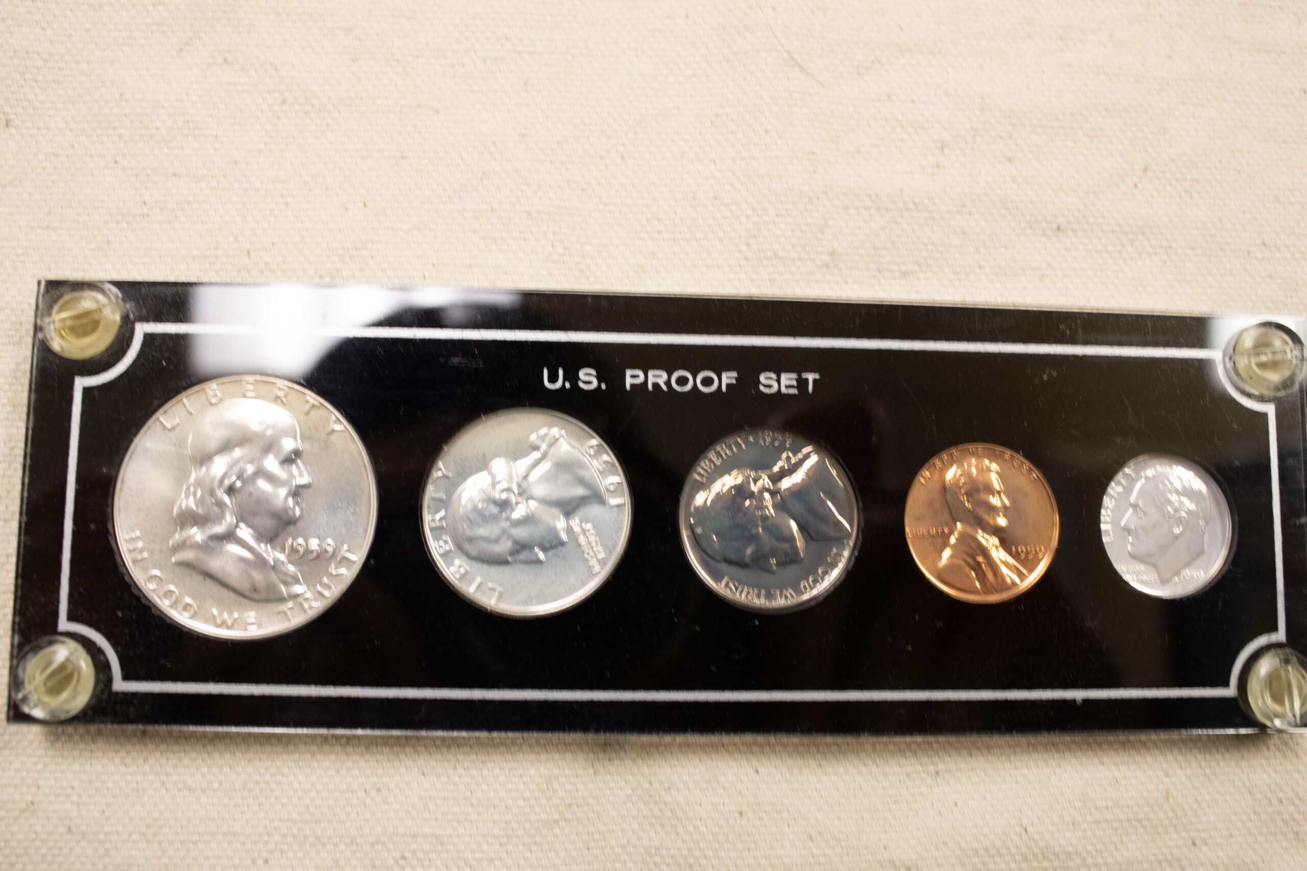 1959 Proof Set of Penny-Quarter