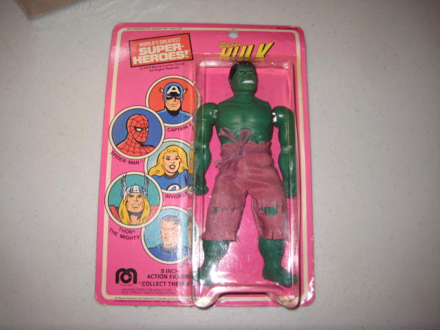 Mego Incredible Hulk 1979 No. 51300/6 NIB and 1979 Laram Hulk Bubble Machine (Copy)