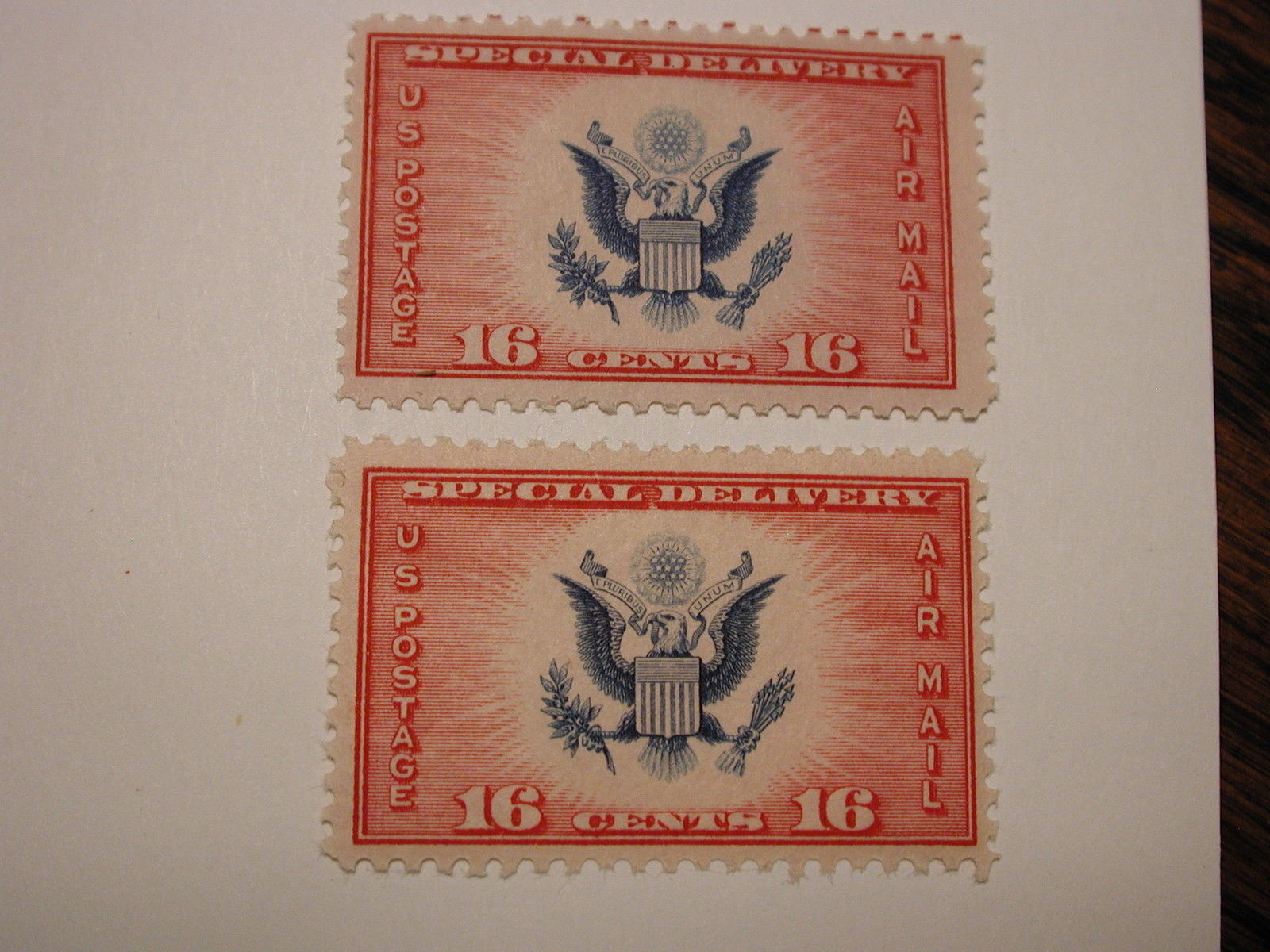 U.S. Scott #CE2 16 Cents Great Seal Airmail Special Delivery Set of Two, NH