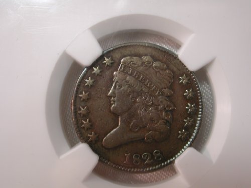 U.S. 1828 No Mint Mark Classic Head Copper C-2 Half Cent XF