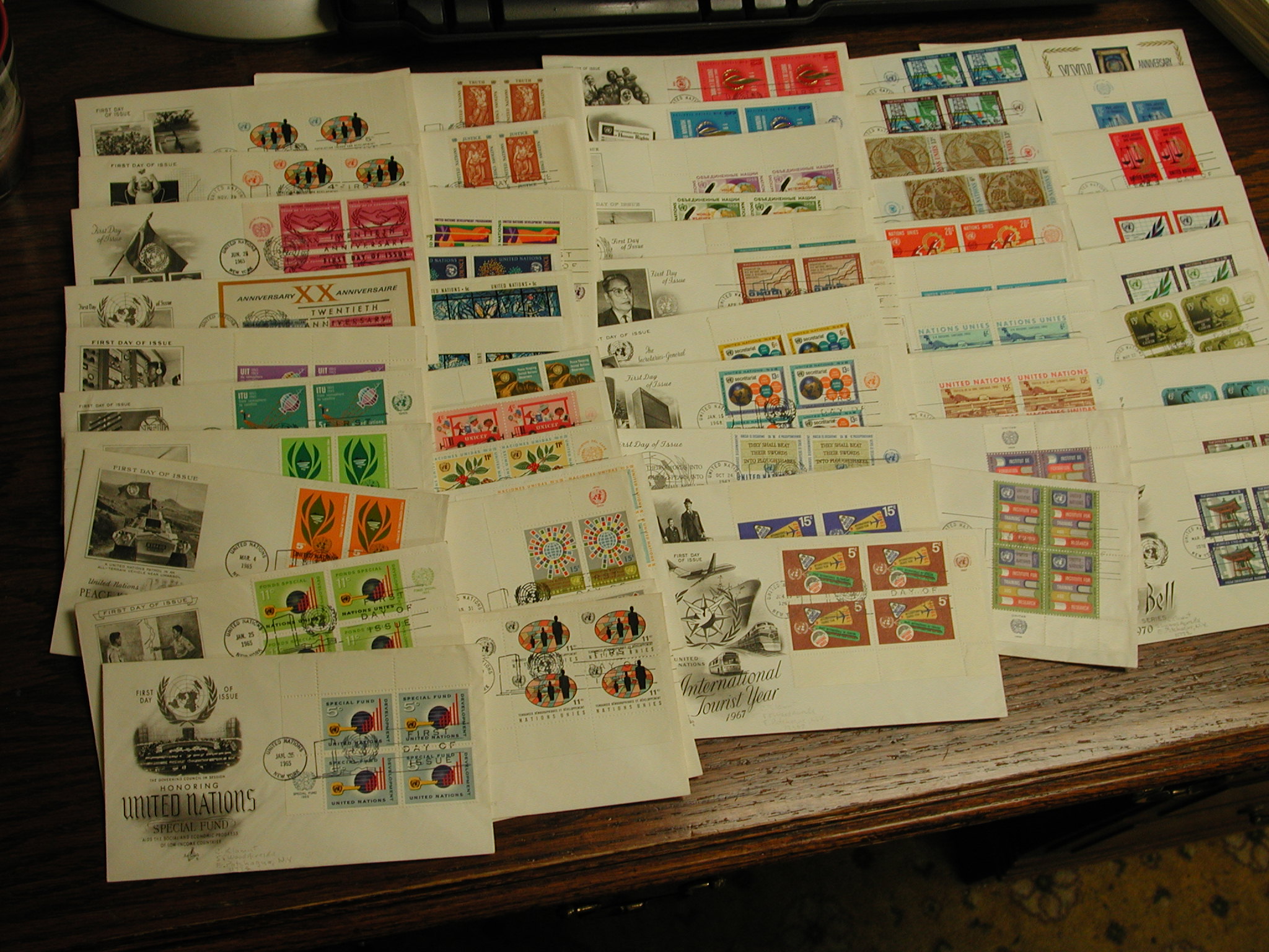 United Nations First Day Covers 1965-1970 All MI Blocks