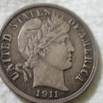 1911-S U.S Barber Dime Extra Fine